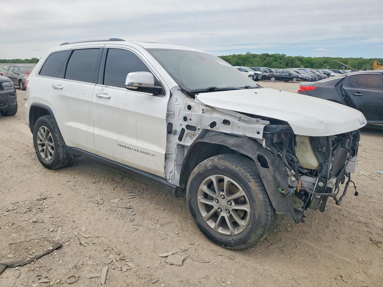 2015 Jeep Grand Cherokee Limited White vin: 1C4RJFBG1FC136212