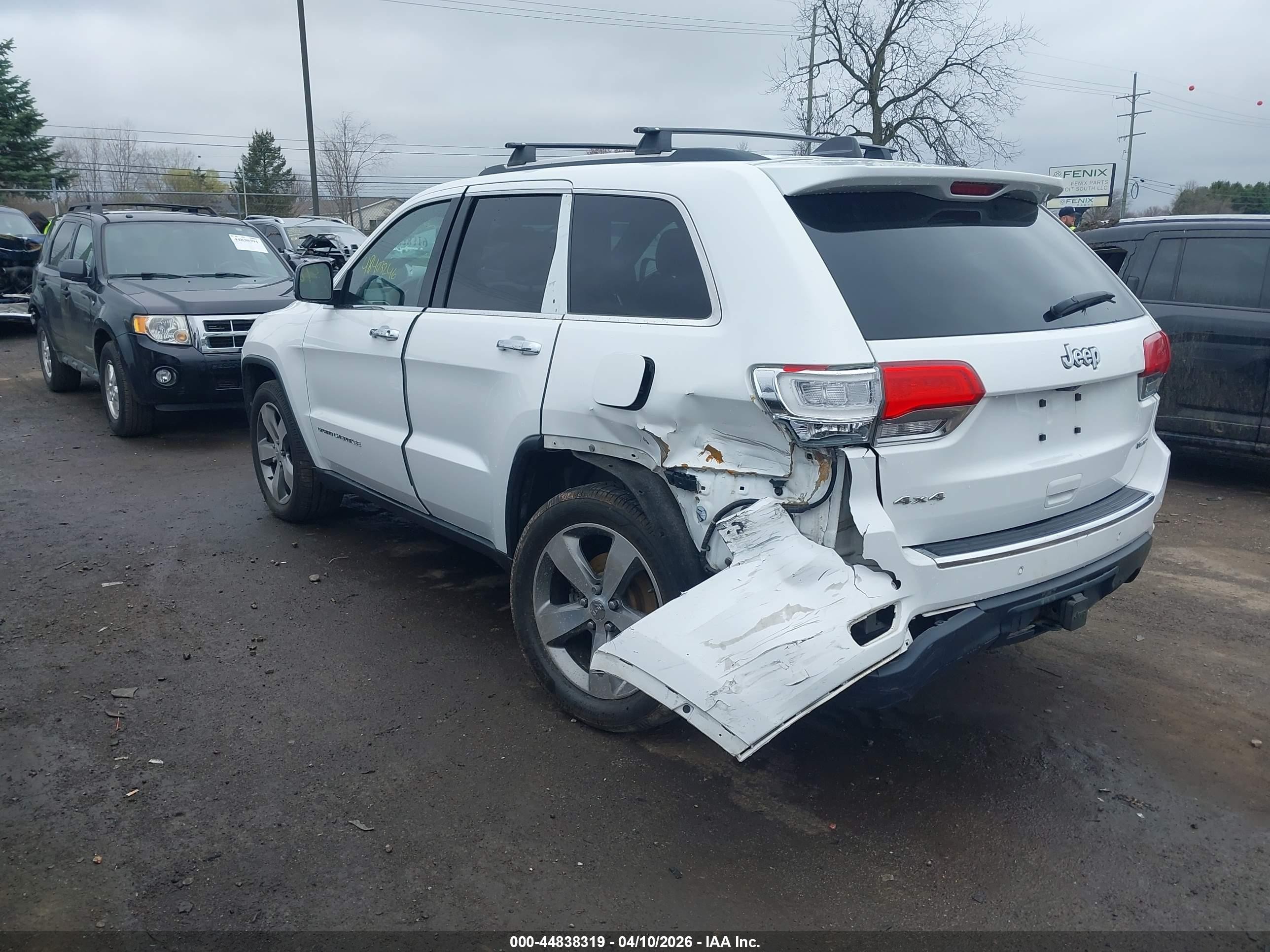 2015 Jeep Grand Cherokee Limited White vin: 1C4RJFBG1FC159036