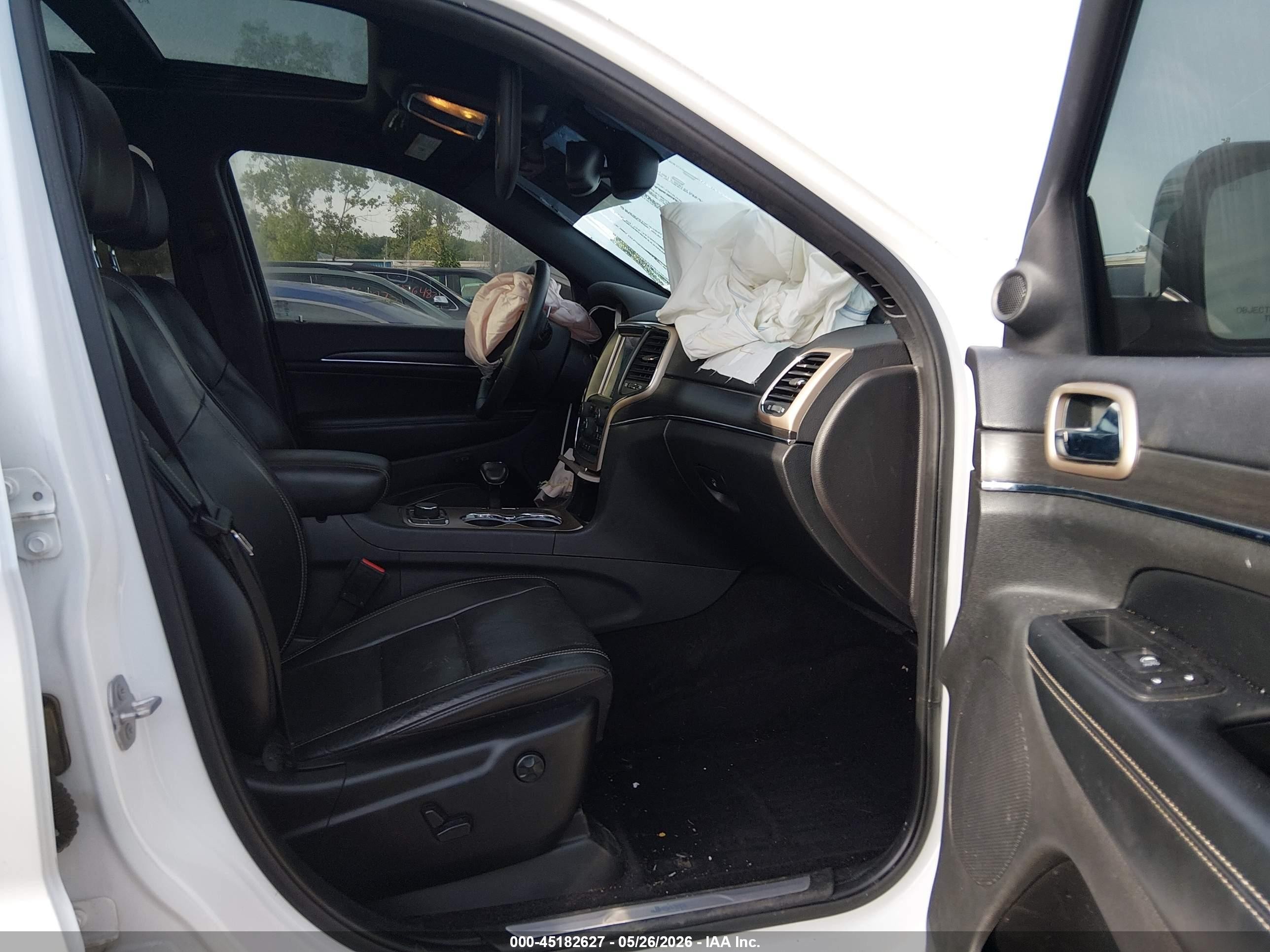 2015 Jeep Grand Cherokee Limited White vin: 1C4RJFBG1FC186124