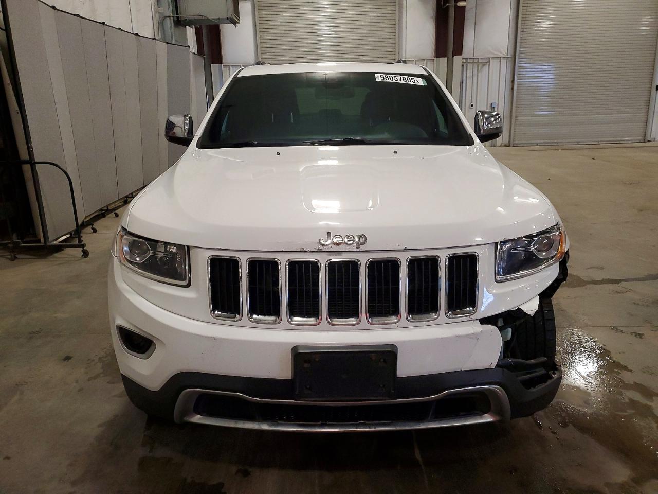 2015 Jeep Grand Cherokee Limited White vin: 1C4RJFBG1FC207425