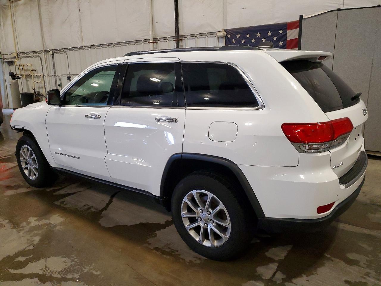 2015 Jeep Grand Cherokee Limited White vin: 1C4RJFBG1FC207425