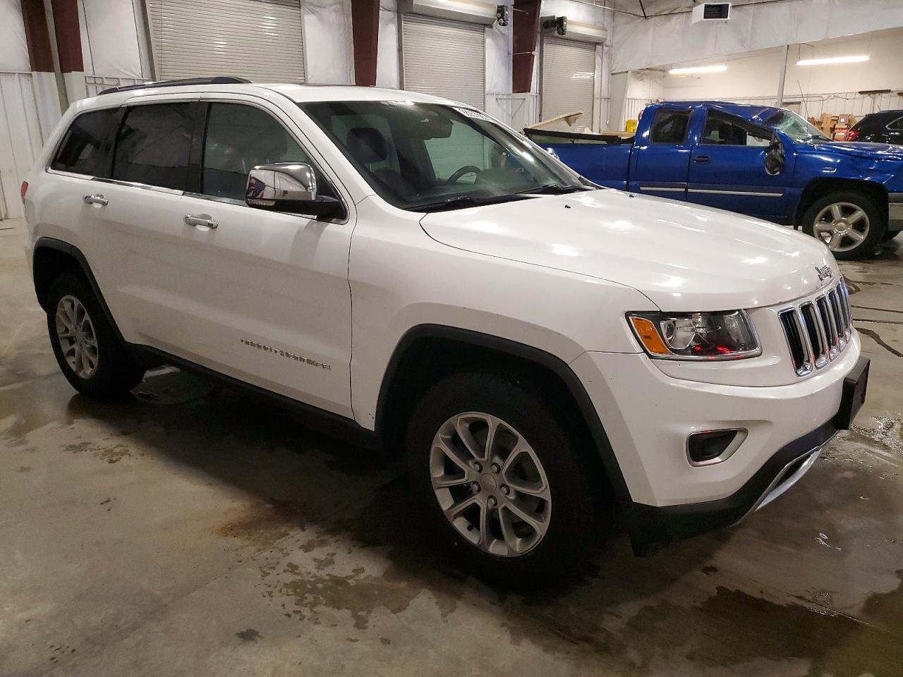 2015 Jeep Grand Cherokee Limited White vin: 1C4RJFBG1FC207425