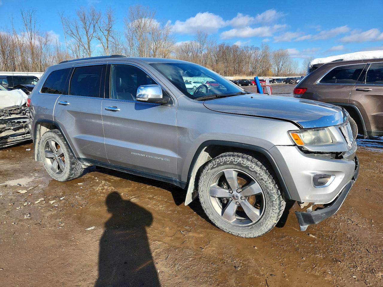 2015 Jeep Grand Cherokee Limited Silver vin: 1C4RJFBG1FC211622