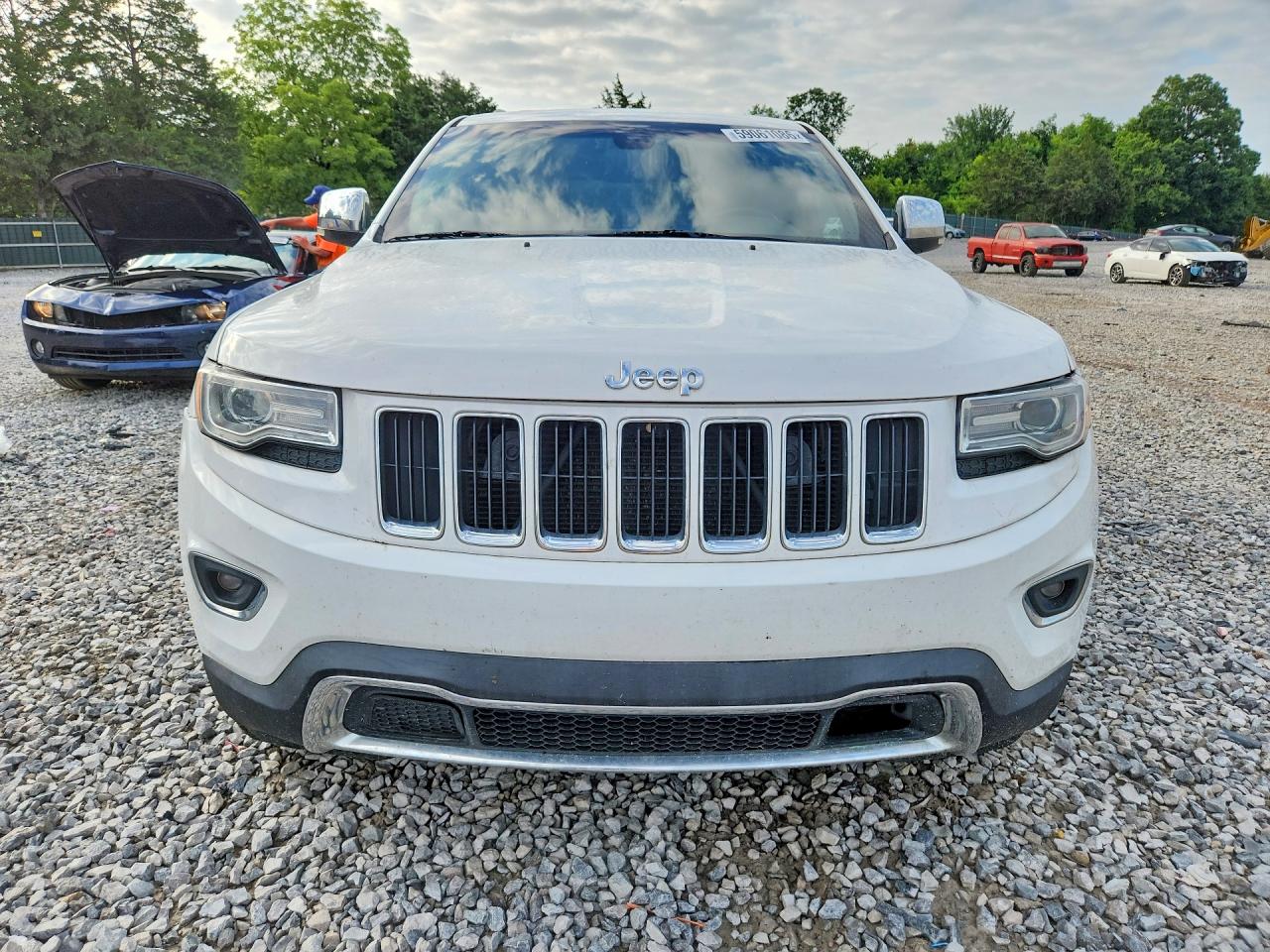 2015 Jeep Grand Cherokee Limited White vin: 1C4RJFBG1FC214066