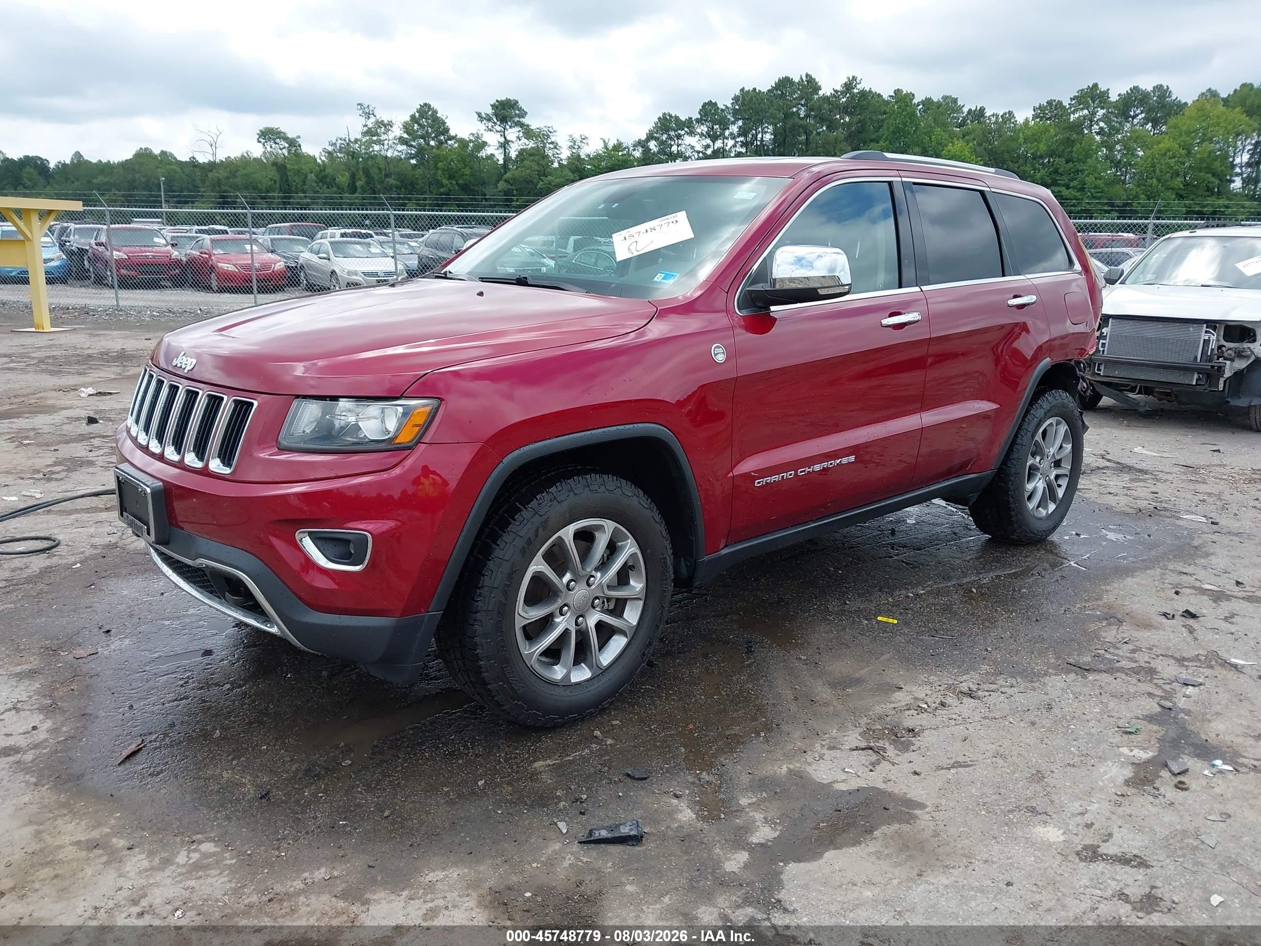 2015 Jeep Grand Cherokee Limited Red vin: 1C4RJFBG1FC226539