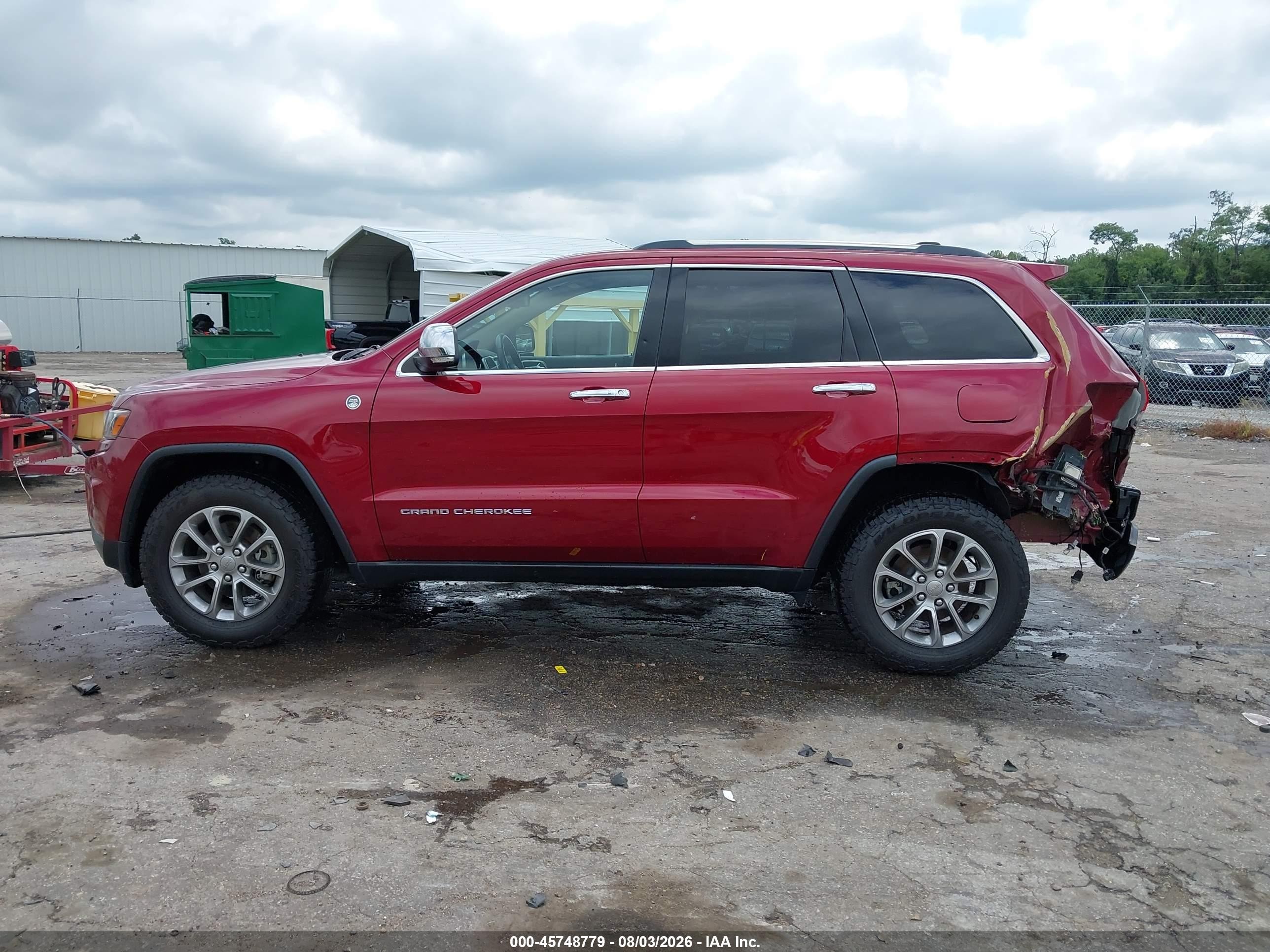 2015 Jeep Grand Cherokee Limited Red vin: 1C4RJFBG1FC226539