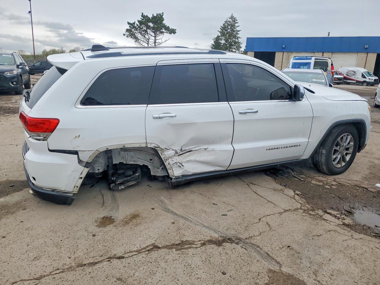2015 Jeep Grand Cherokee Limited White vin: 1C4RJFBG1FC604472