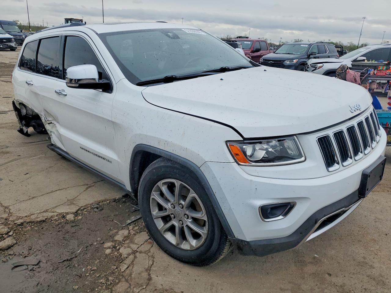 2015 Jeep Grand Cherokee Limited White vin: 1C4RJFBG1FC604472