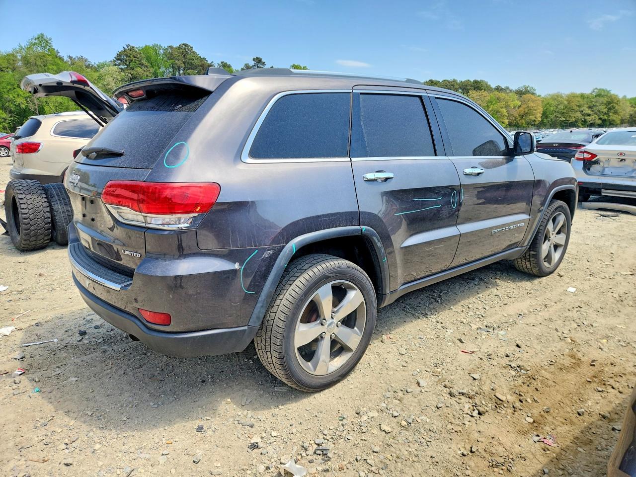 2015 Jeep Grand Cherokee Limited Gray vin: 1C4RJFBG1FC625080