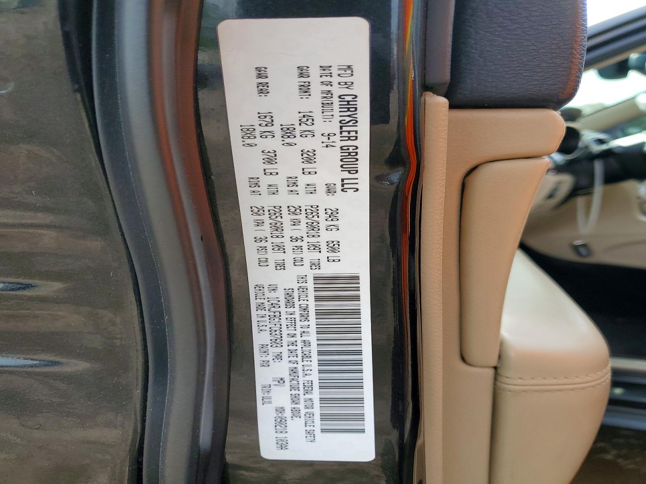 2015 Jeep Grand Cherokee Limited Черный vin: 1C4RJFBG1FC637603