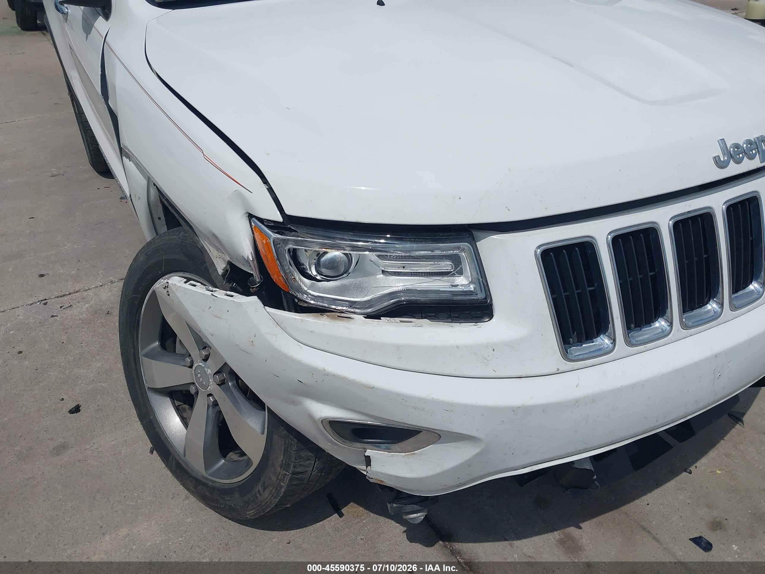 2015 Jeep Grand Cherokee Limited White vin: 1C4RJFBG1FC650187