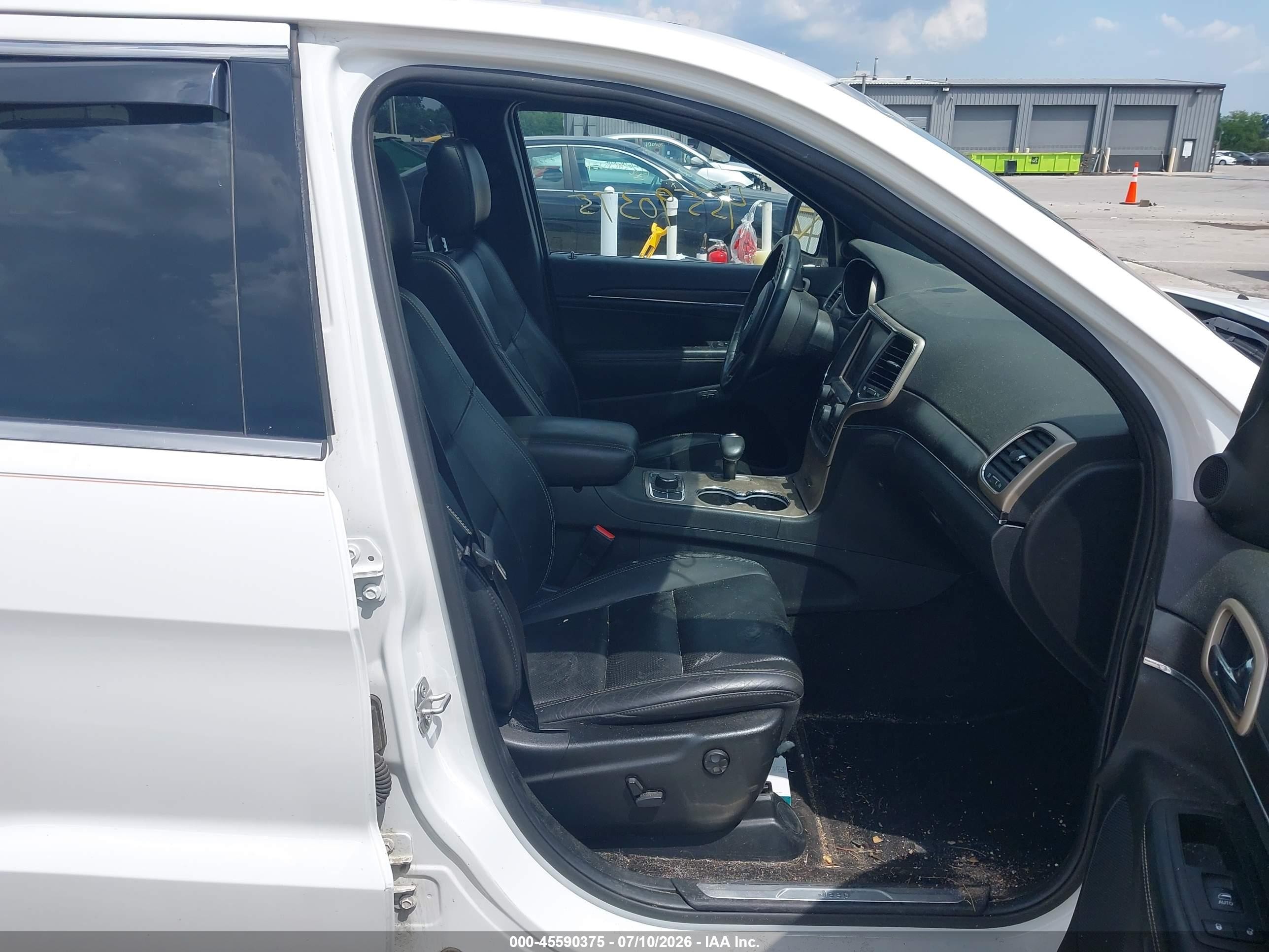 2015 Jeep Grand Cherokee Limited White vin: 1C4RJFBG1FC650187