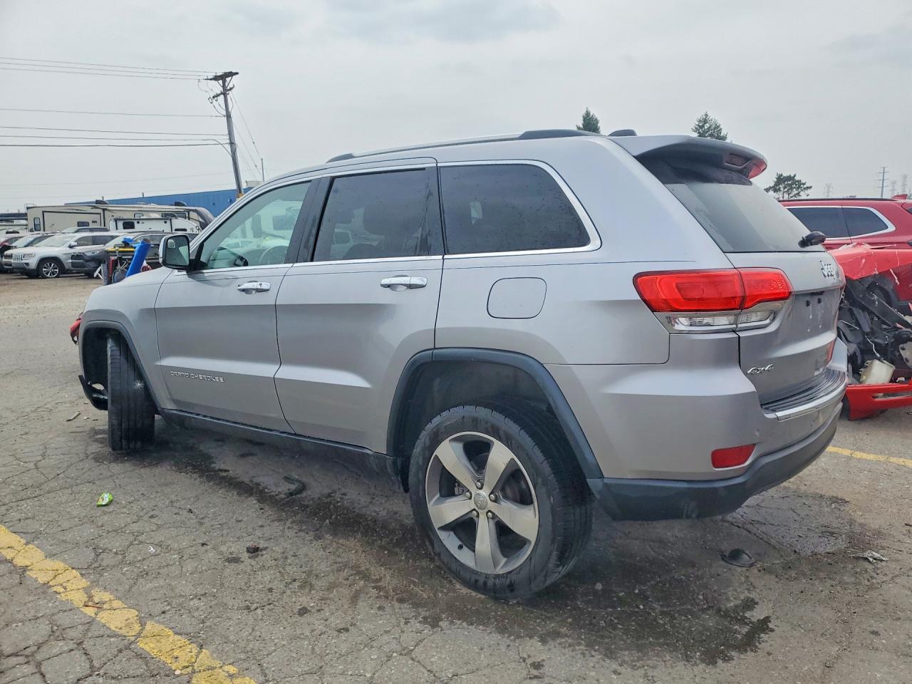 2015 Jeep Grand Cherokee Limited Silver vin: 1C4RJFBG1FC682430