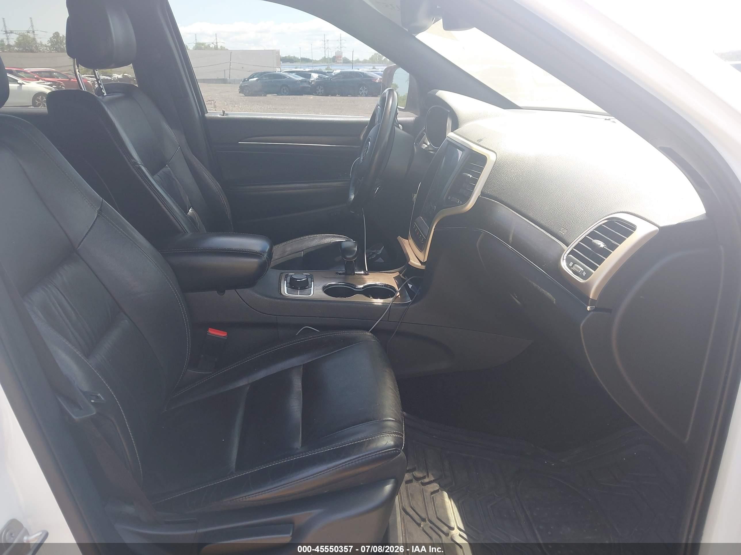 2015 Jeep Grand Cherokee Limited White vin: 1C4RJFBG1FC687949