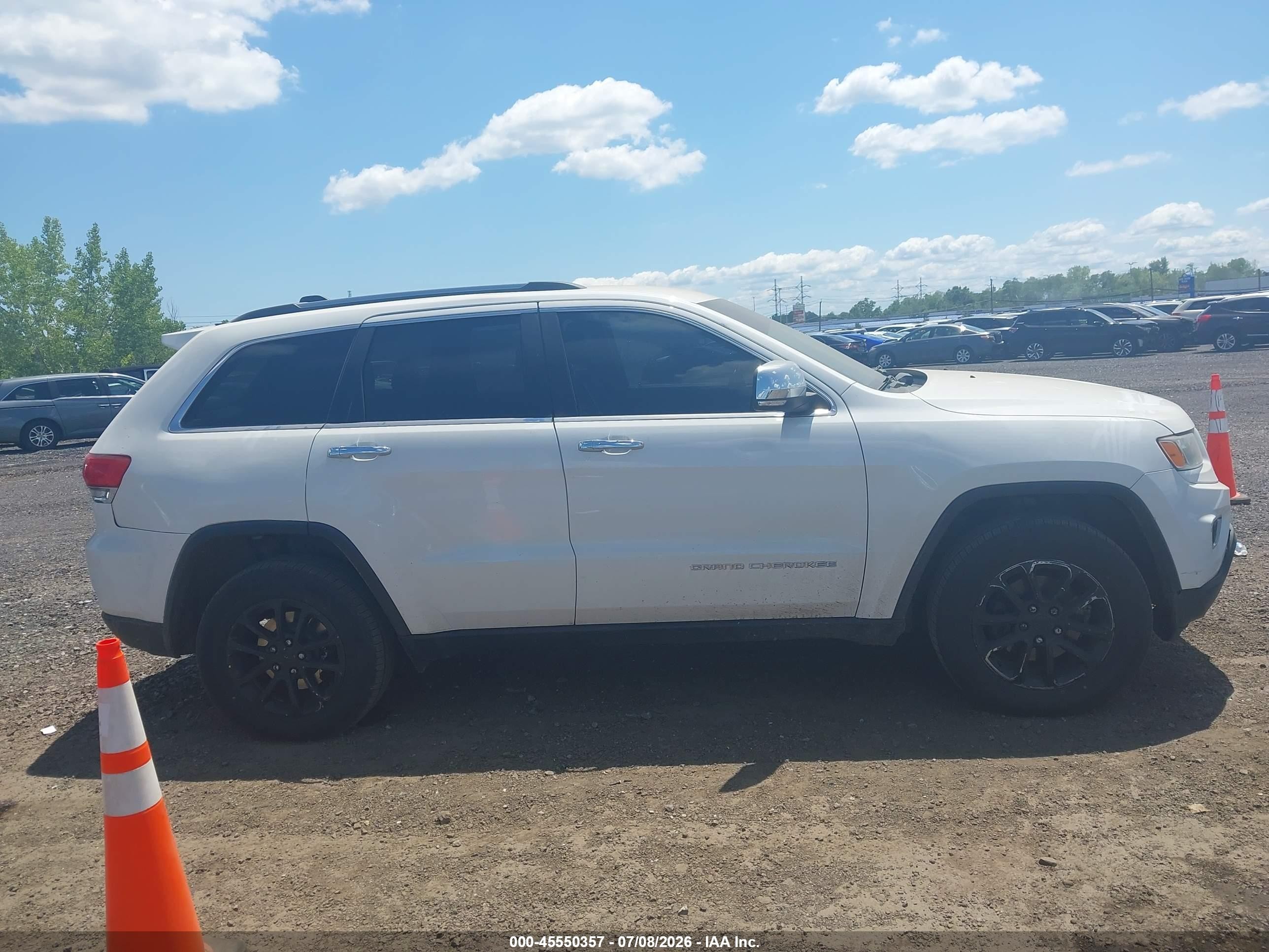 2015 Jeep Grand Cherokee Limited White vin: 1C4RJFBG1FC687949