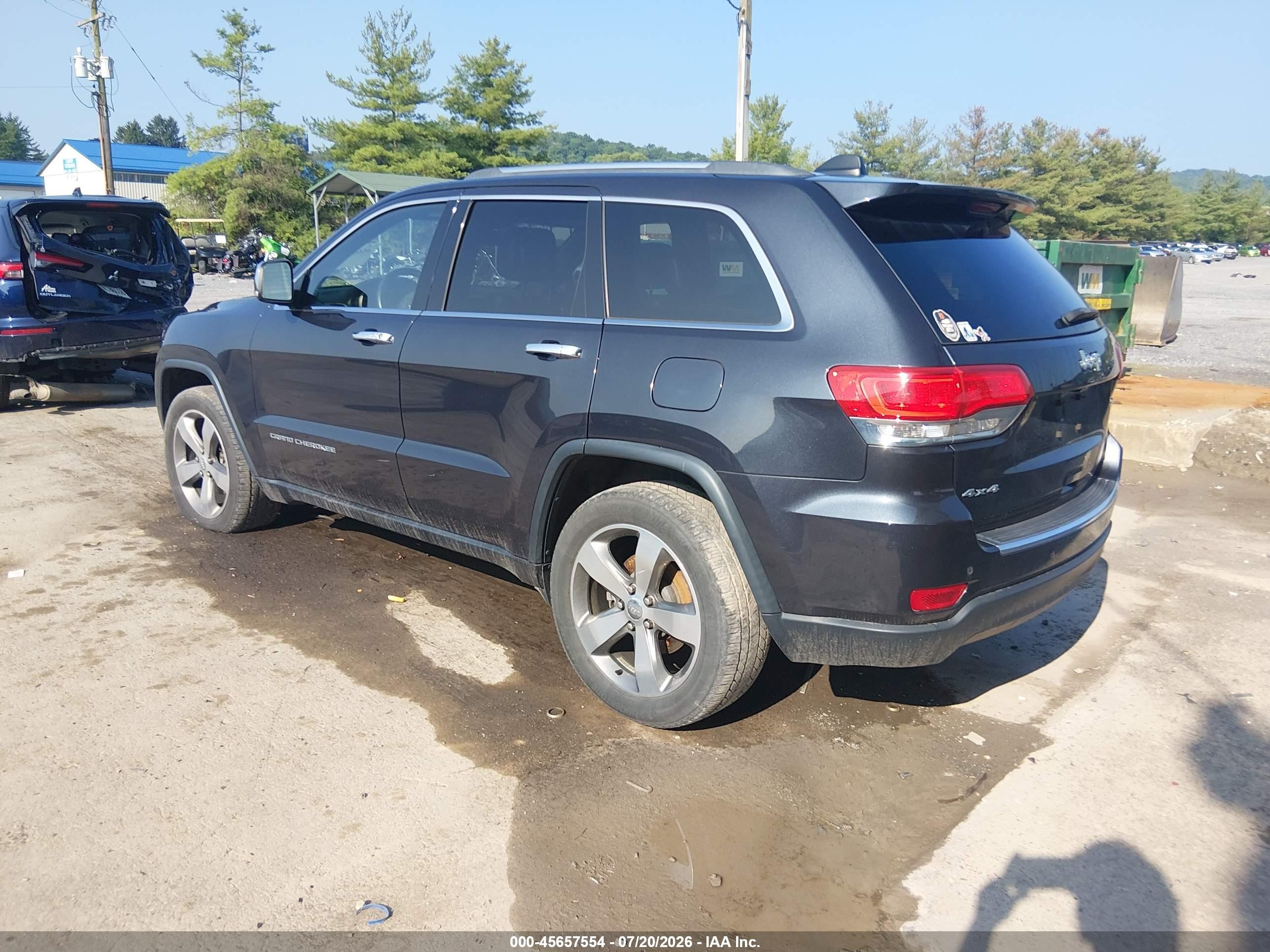 2015 Jeep Grand Cherokee Limited Dark Blue vin: 1C4RJFBG1FC698420