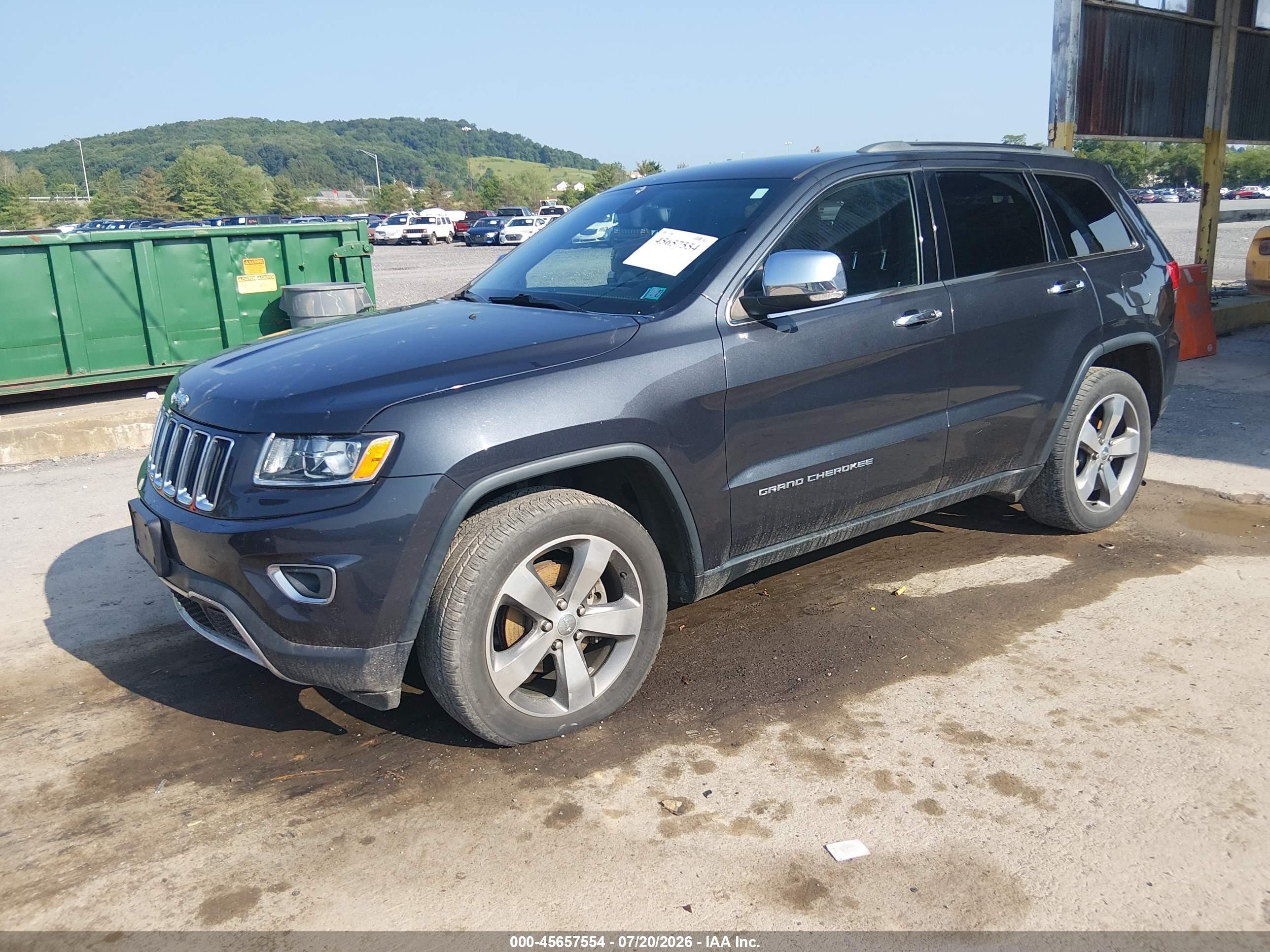 2015 Jeep Grand Cherokee Limited Dark Blue vin: 1C4RJFBG1FC698420