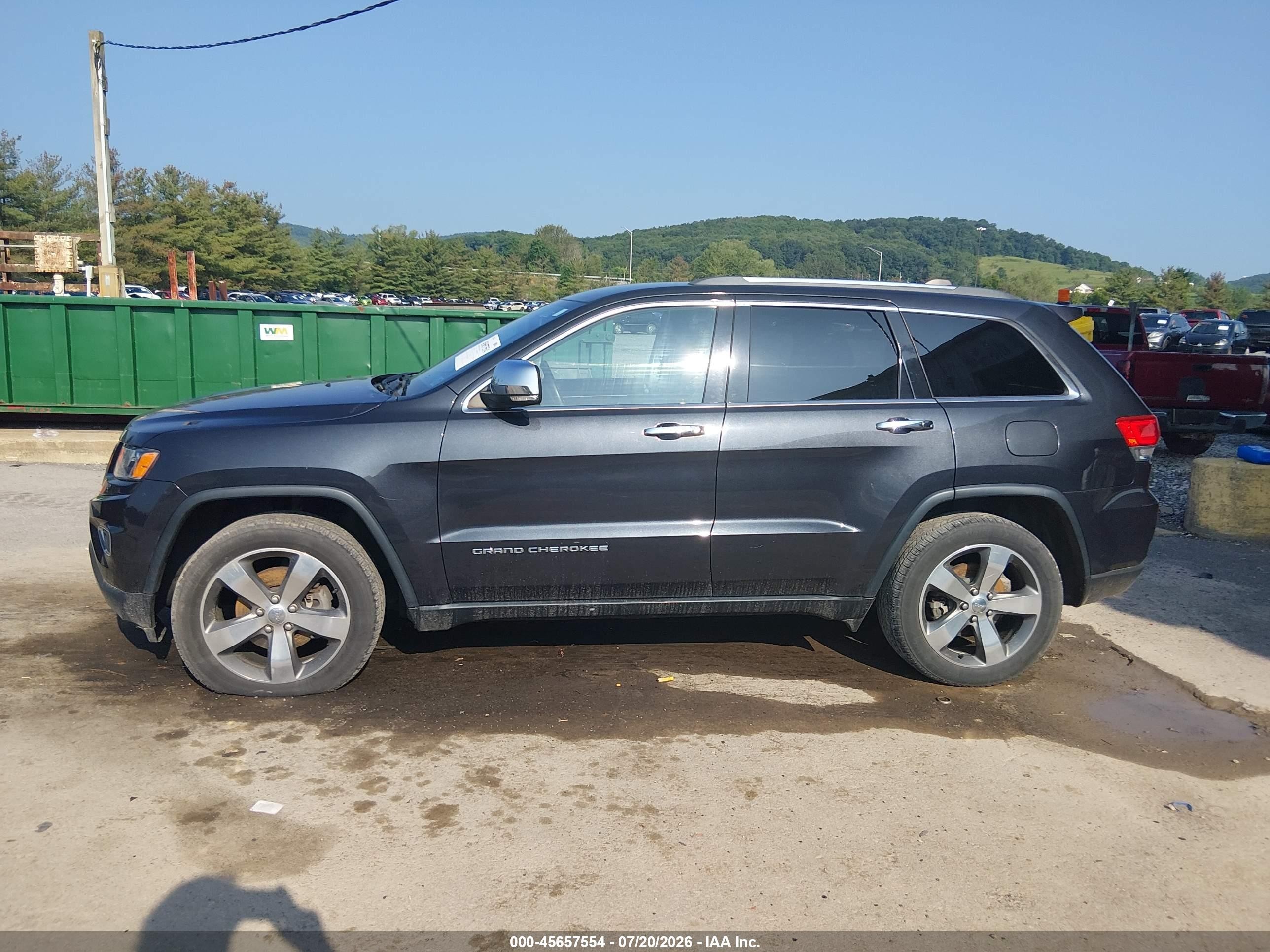 2015 Jeep Grand Cherokee Limited Dark Blue vin: 1C4RJFBG1FC698420