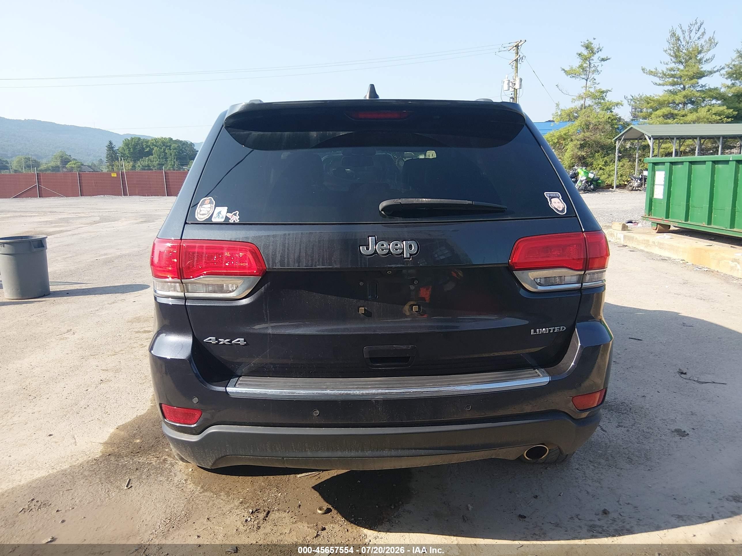 2015 Jeep Grand Cherokee Limited Dark Blue vin: 1C4RJFBG1FC698420
