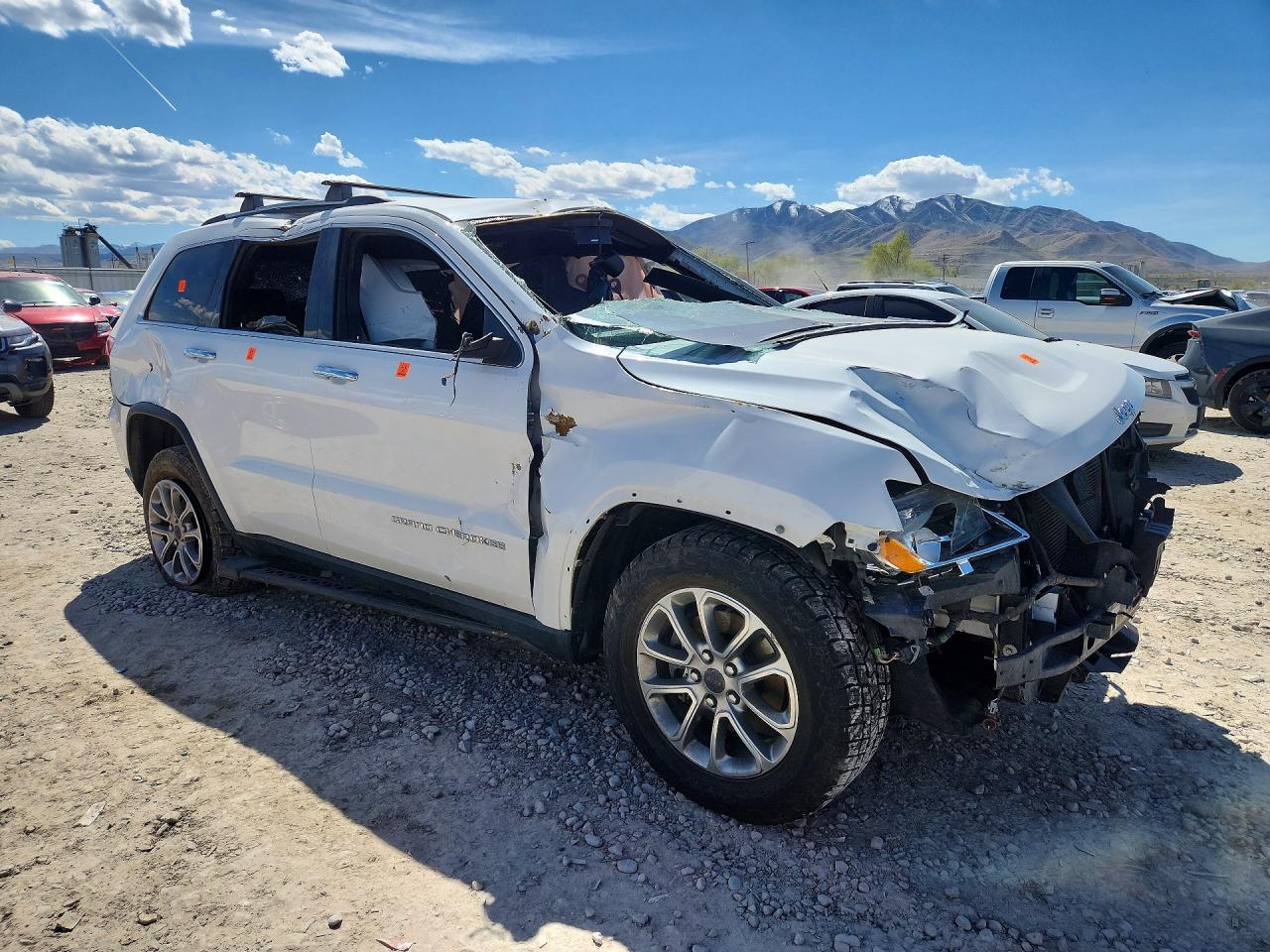 2015 Jeep Grand Cherokee Limited White vin: 1C4RJFBG1FC838188