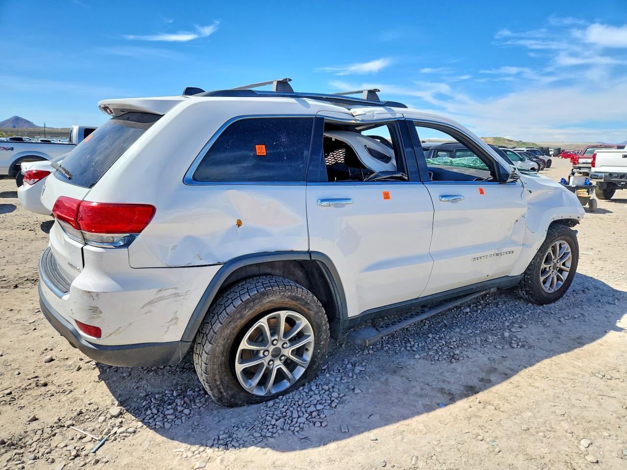 2015 Jeep Grand Cherokee Limited White vin: 1C4RJFBG1FC838188