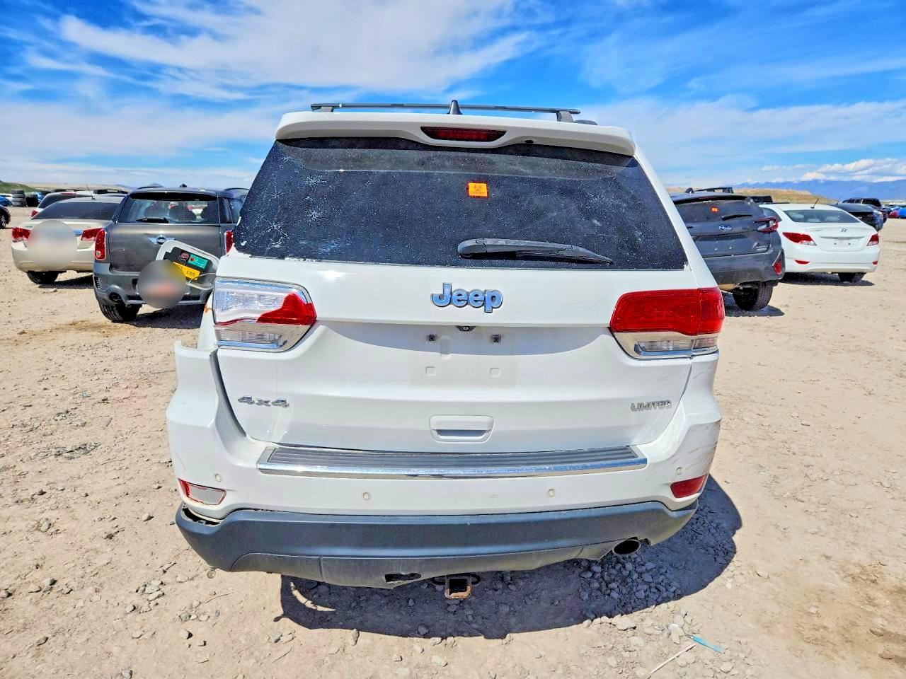 2015 Jeep Grand Cherokee Limited White vin: 1C4RJFBG1FC838188