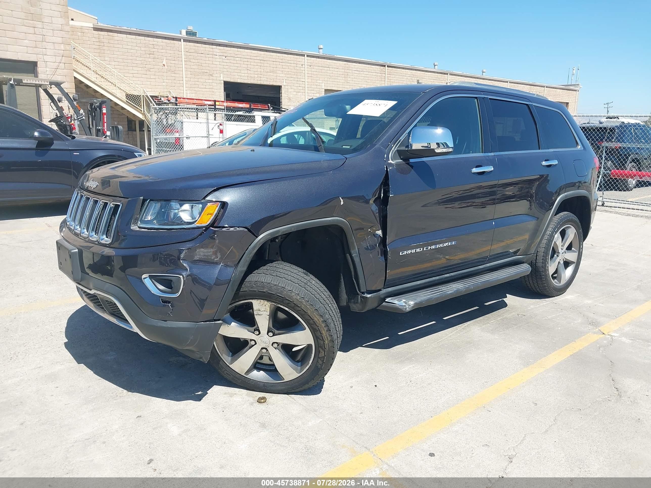 2015 Jeep Grand Cherokee Limited Gray vin: 1C4RJFBG1FC840846