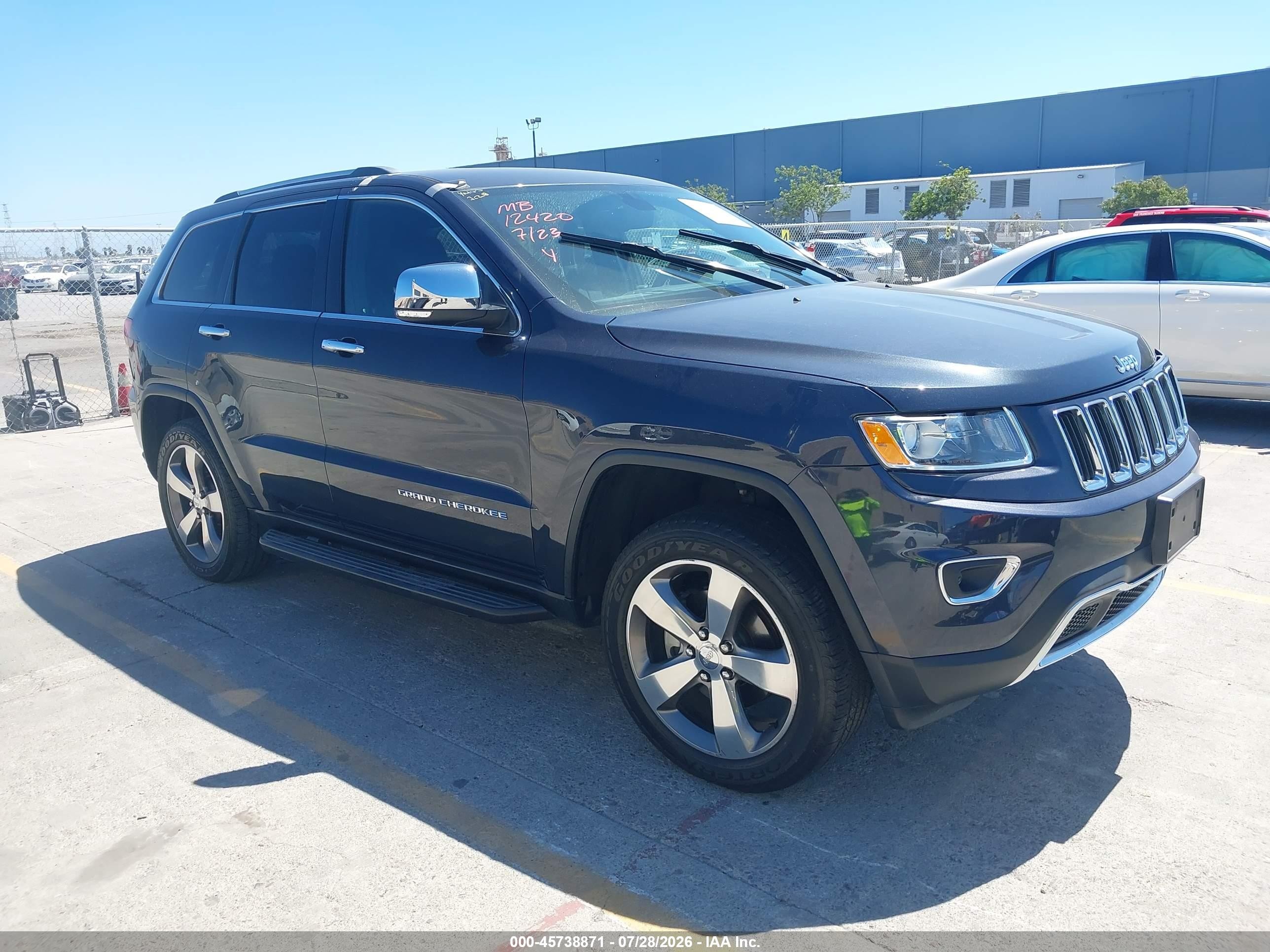 2015 Jeep Grand Cherokee Limited Gray vin: 1C4RJFBG1FC840846