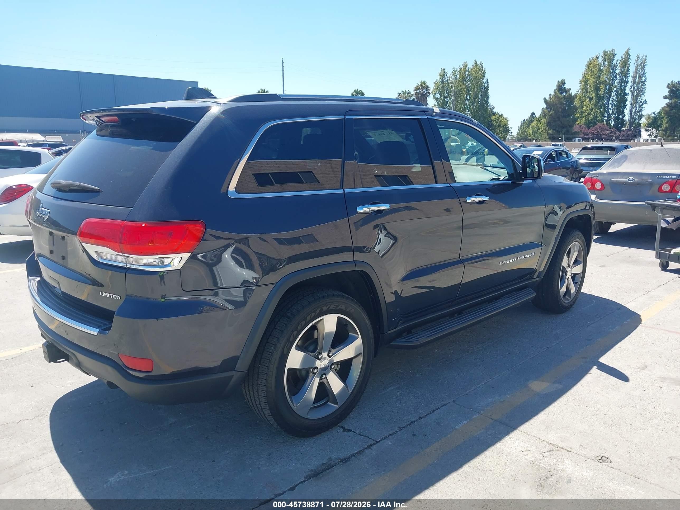 2015 Jeep Grand Cherokee Limited Gray vin: 1C4RJFBG1FC840846