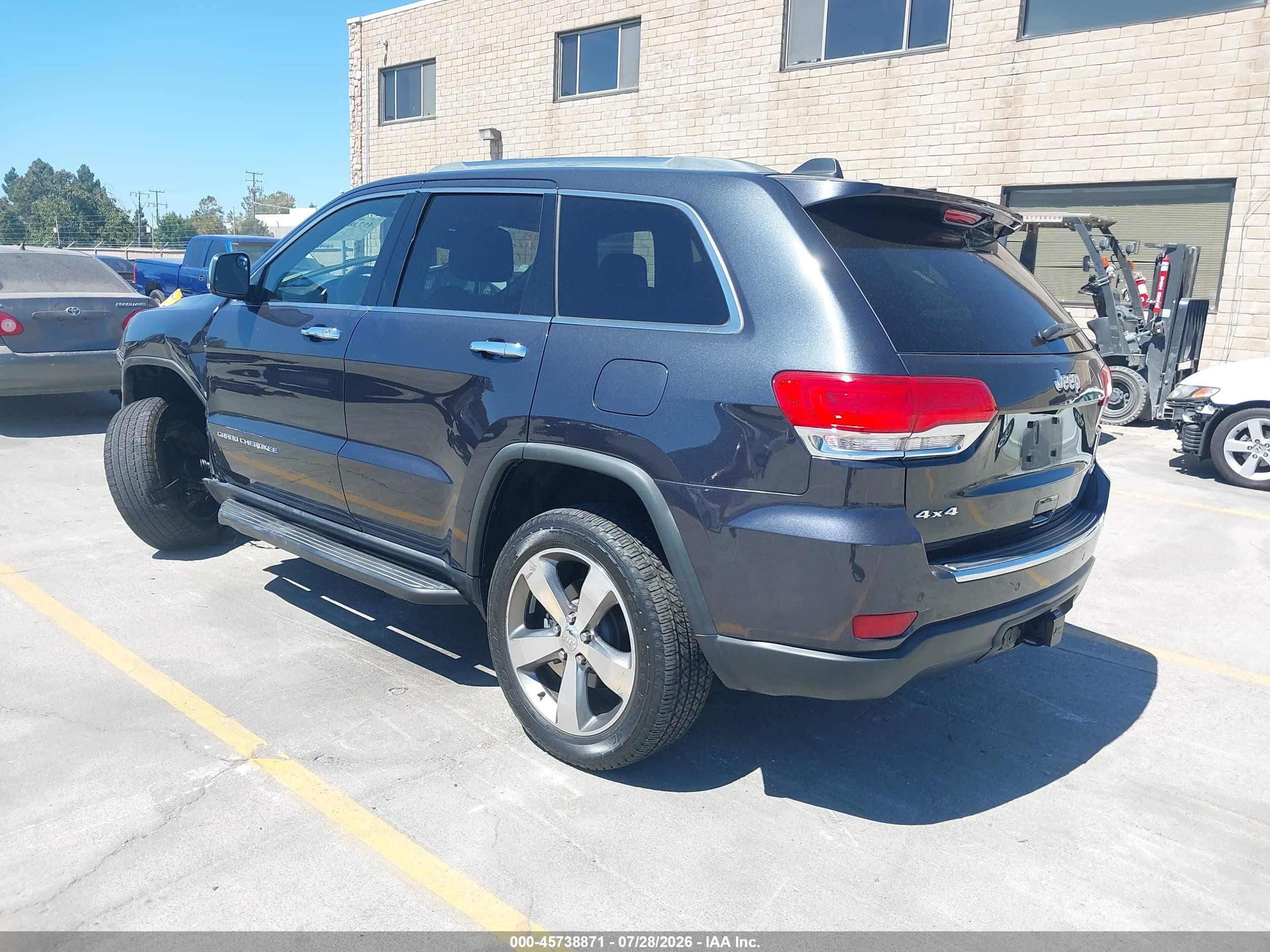 2015 Jeep Grand Cherokee Limited Gray vin: 1C4RJFBG1FC840846