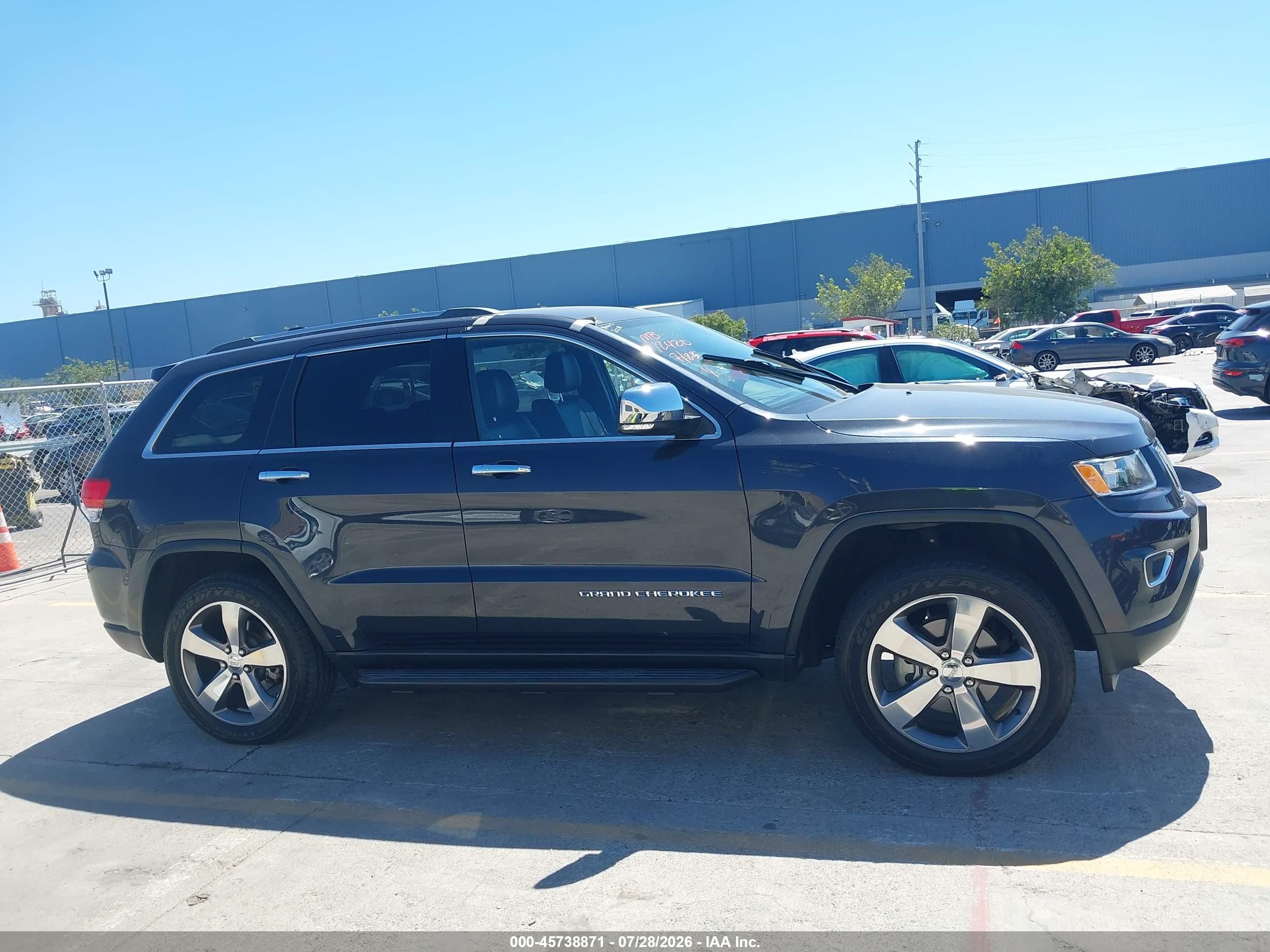 2015 Jeep Grand Cherokee Limited Gray vin: 1C4RJFBG1FC840846