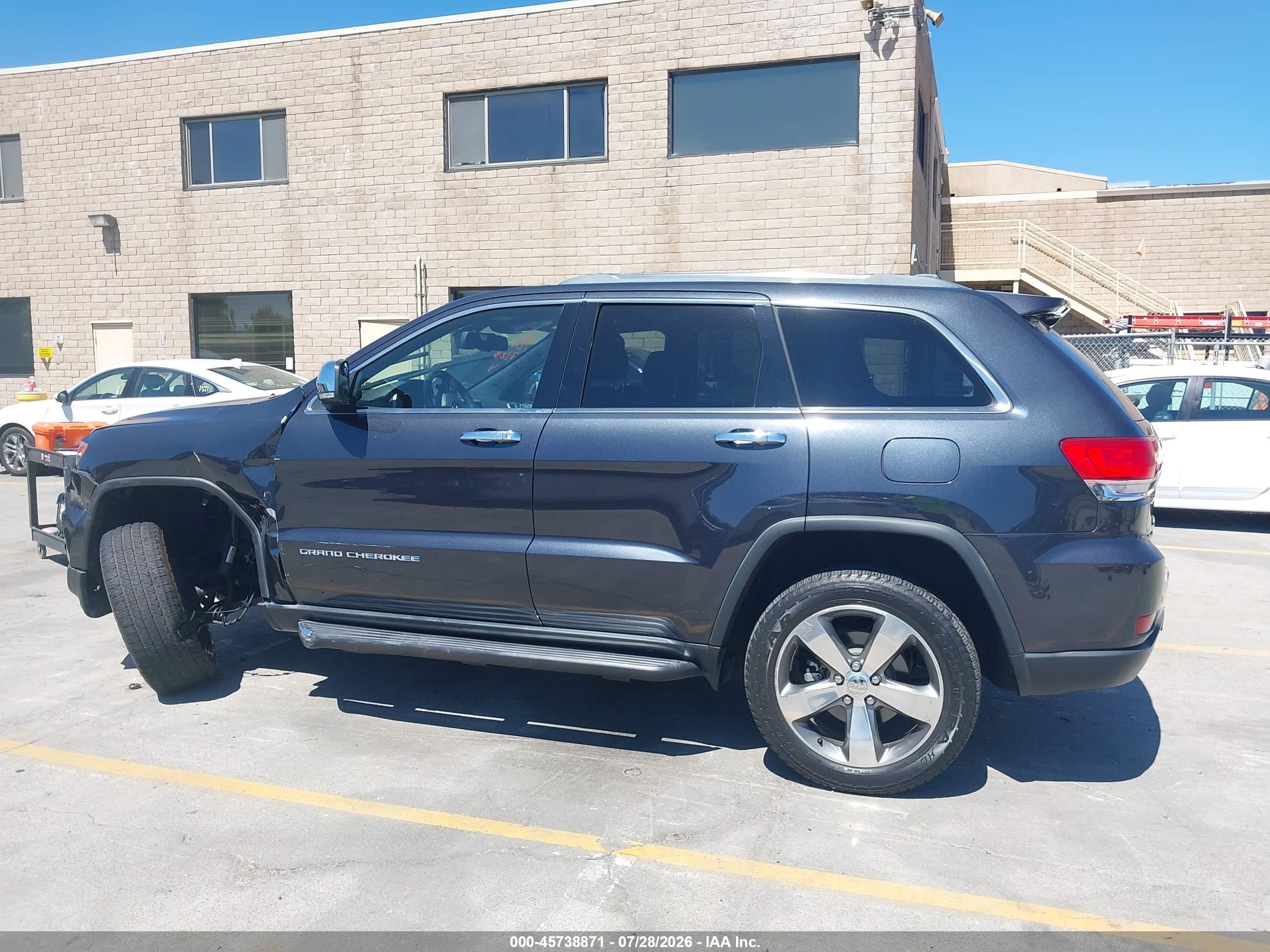 2015 Jeep Grand Cherokee Limited Gray vin: 1C4RJFBG1FC840846
