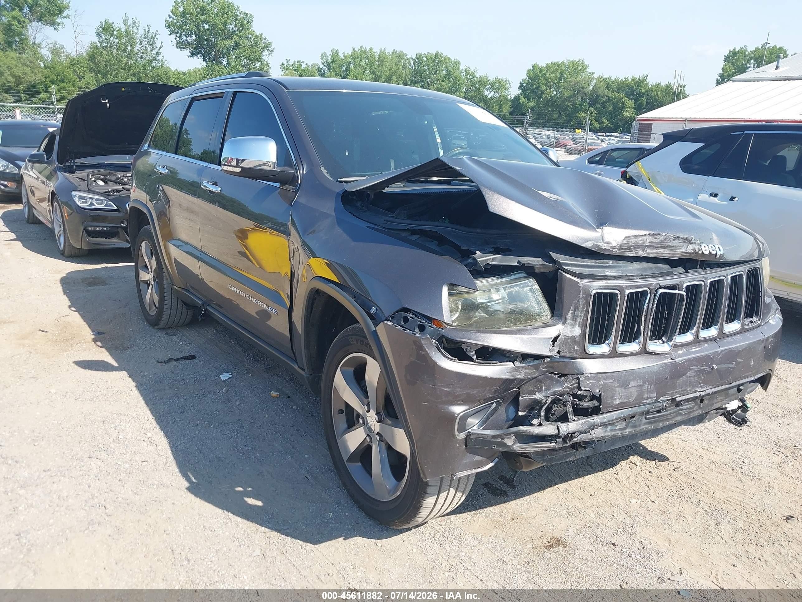 2015 Jeep Grand Cherokee Limited Серый vin: 1C4RJFBG1FC913407
