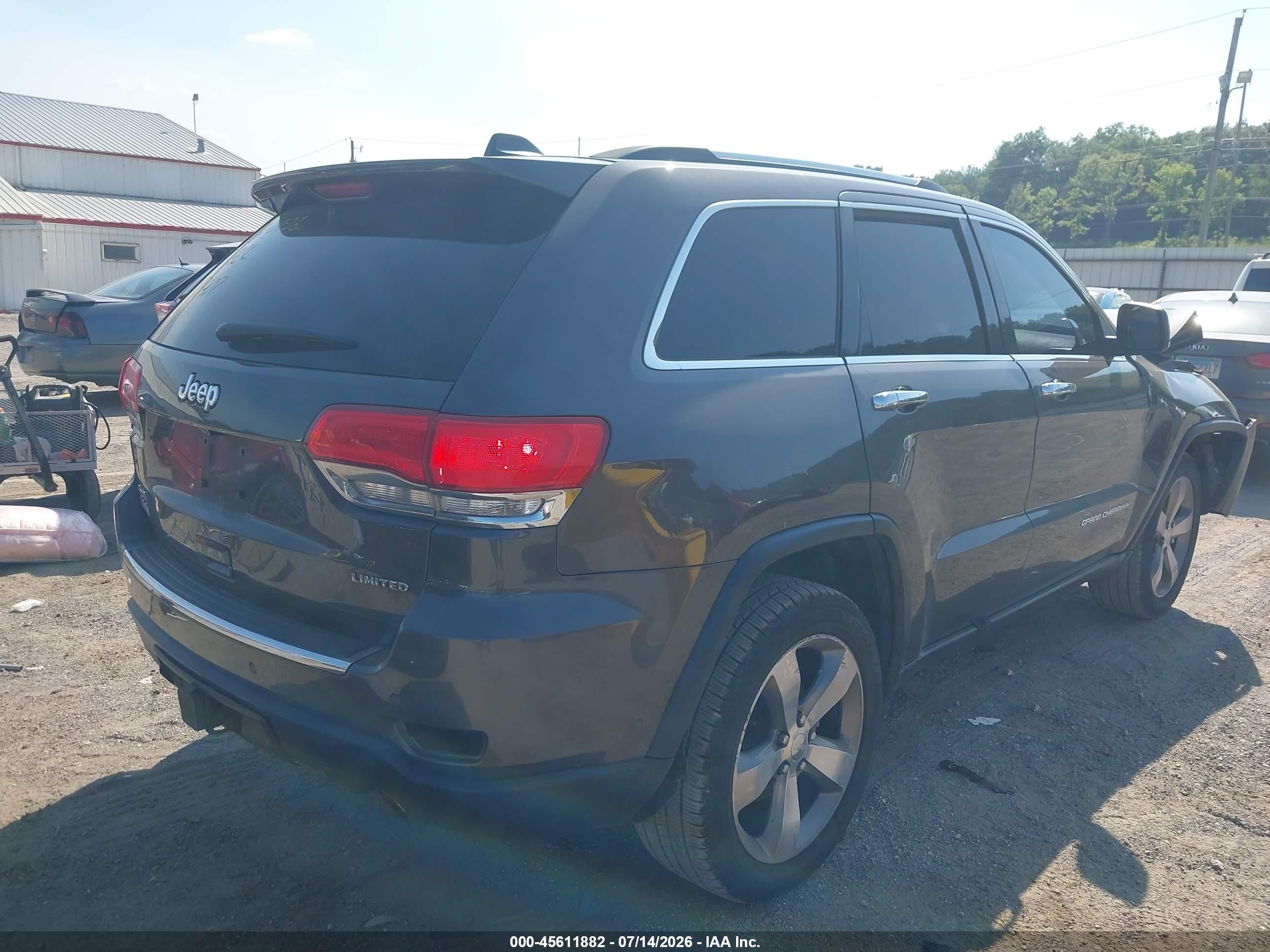 2015 Jeep Grand Cherokee Limited Серый vin: 1C4RJFBG1FC913407