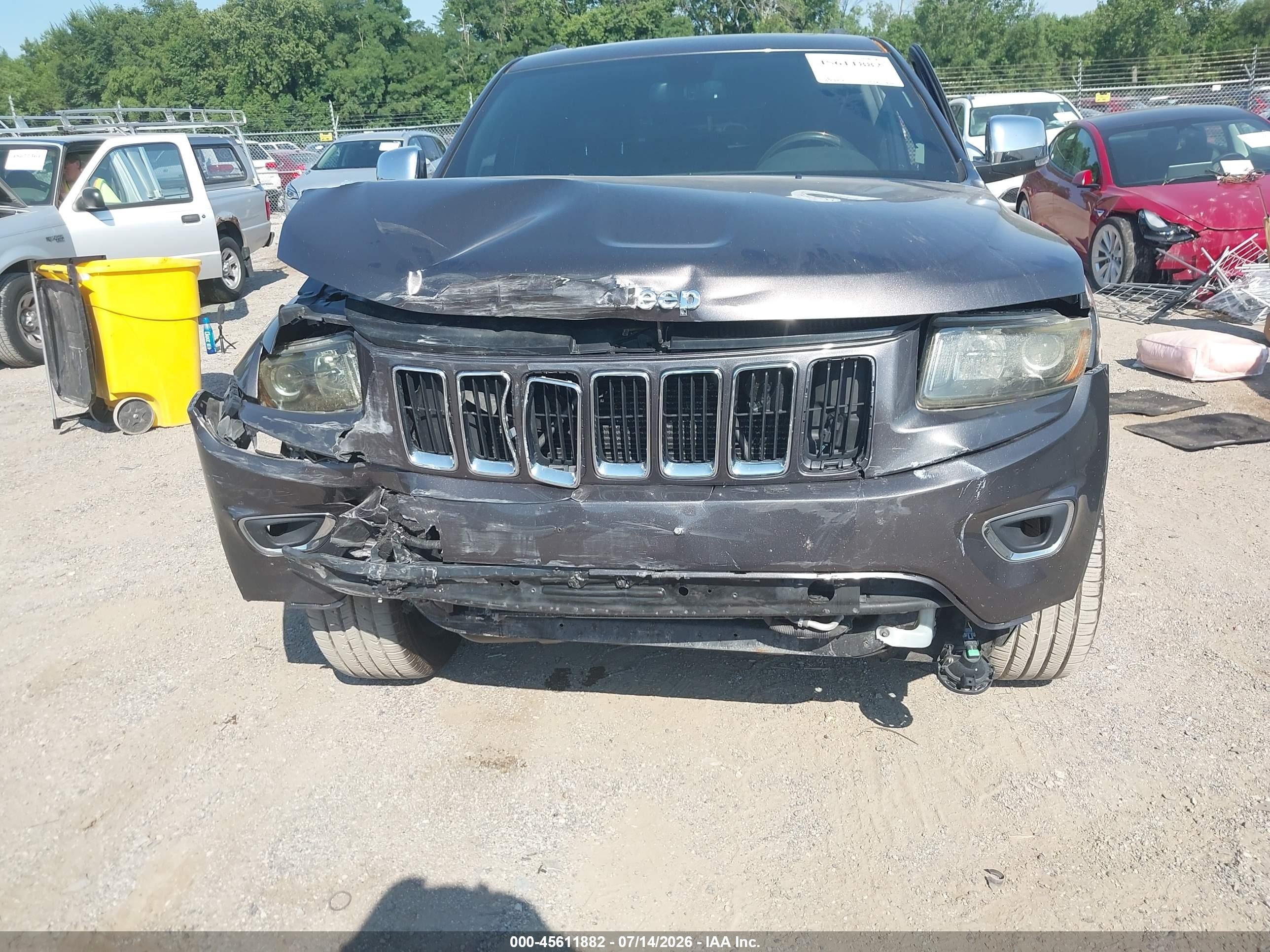 2015 Jeep Grand Cherokee Limited Серый vin: 1C4RJFBG1FC913407