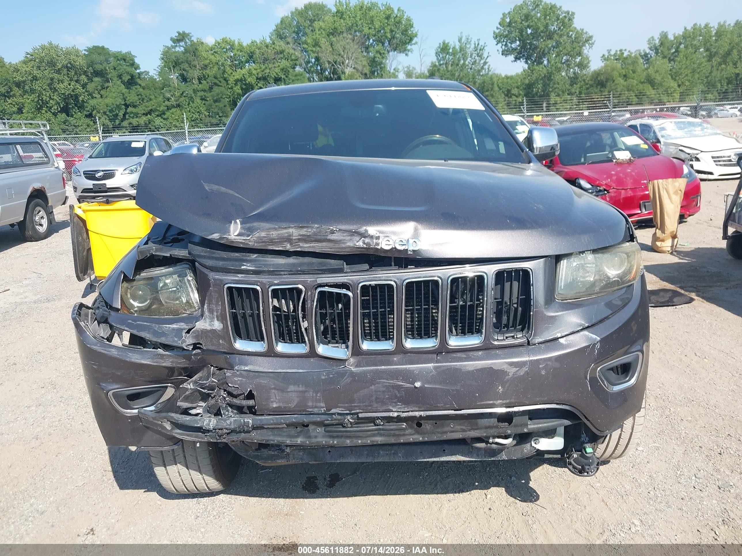 2015 Jeep Grand Cherokee Limited Серый vin: 1C4RJFBG1FC913407