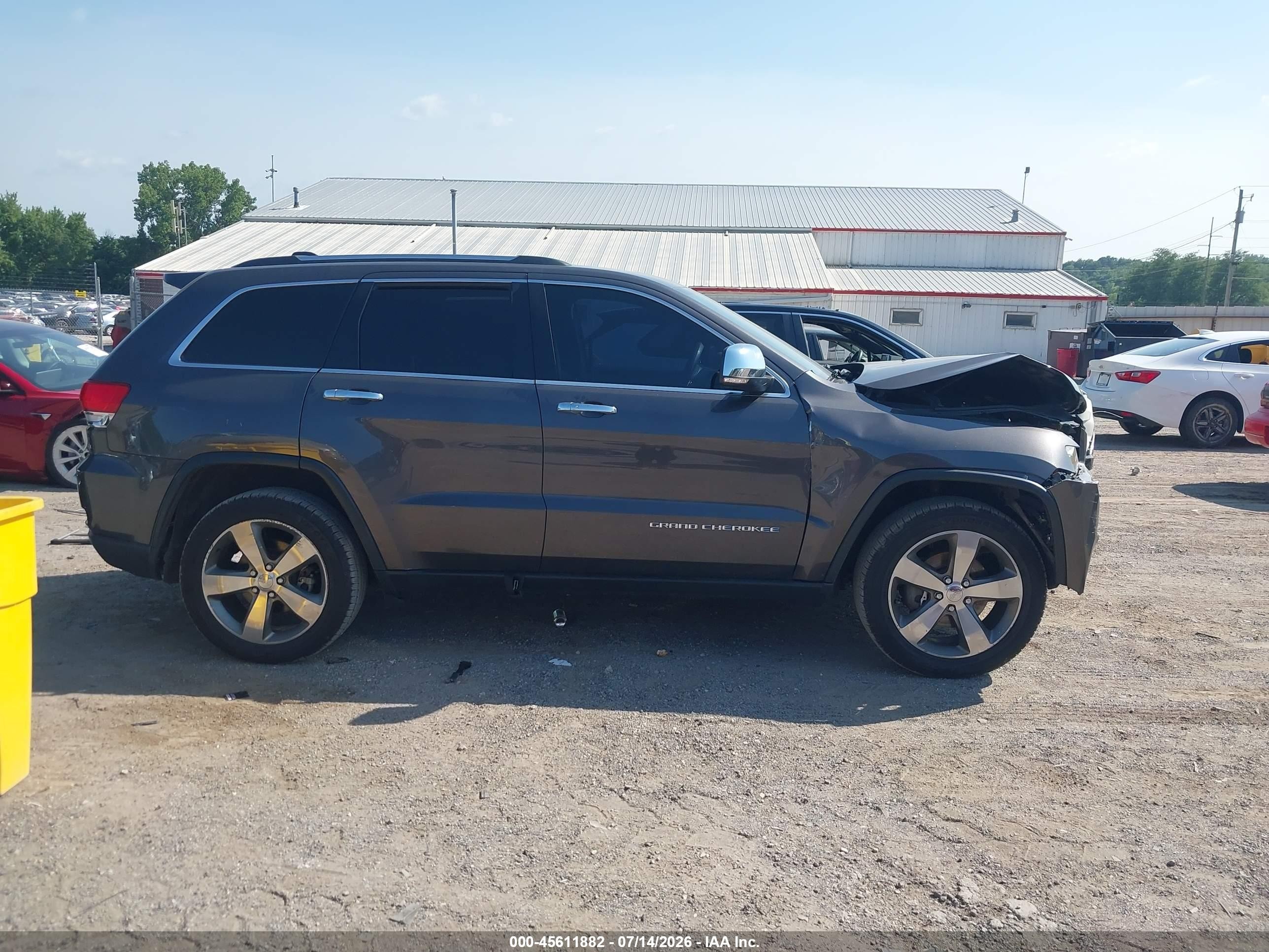 2015 Jeep Grand Cherokee Limited Серый vin: 1C4RJFBG1FC913407