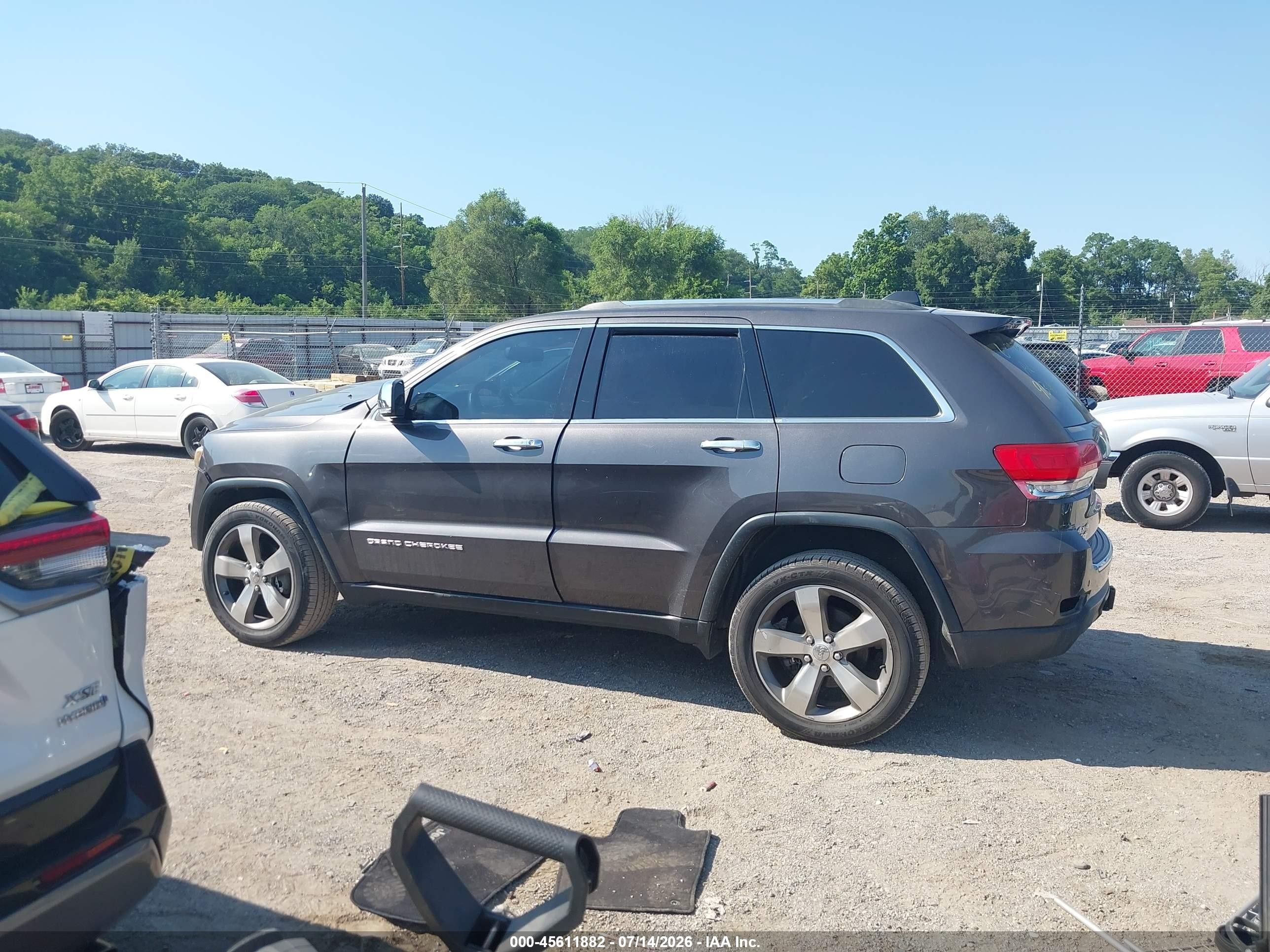 2015 Jeep Grand Cherokee Limited Серый vin: 1C4RJFBG1FC913407