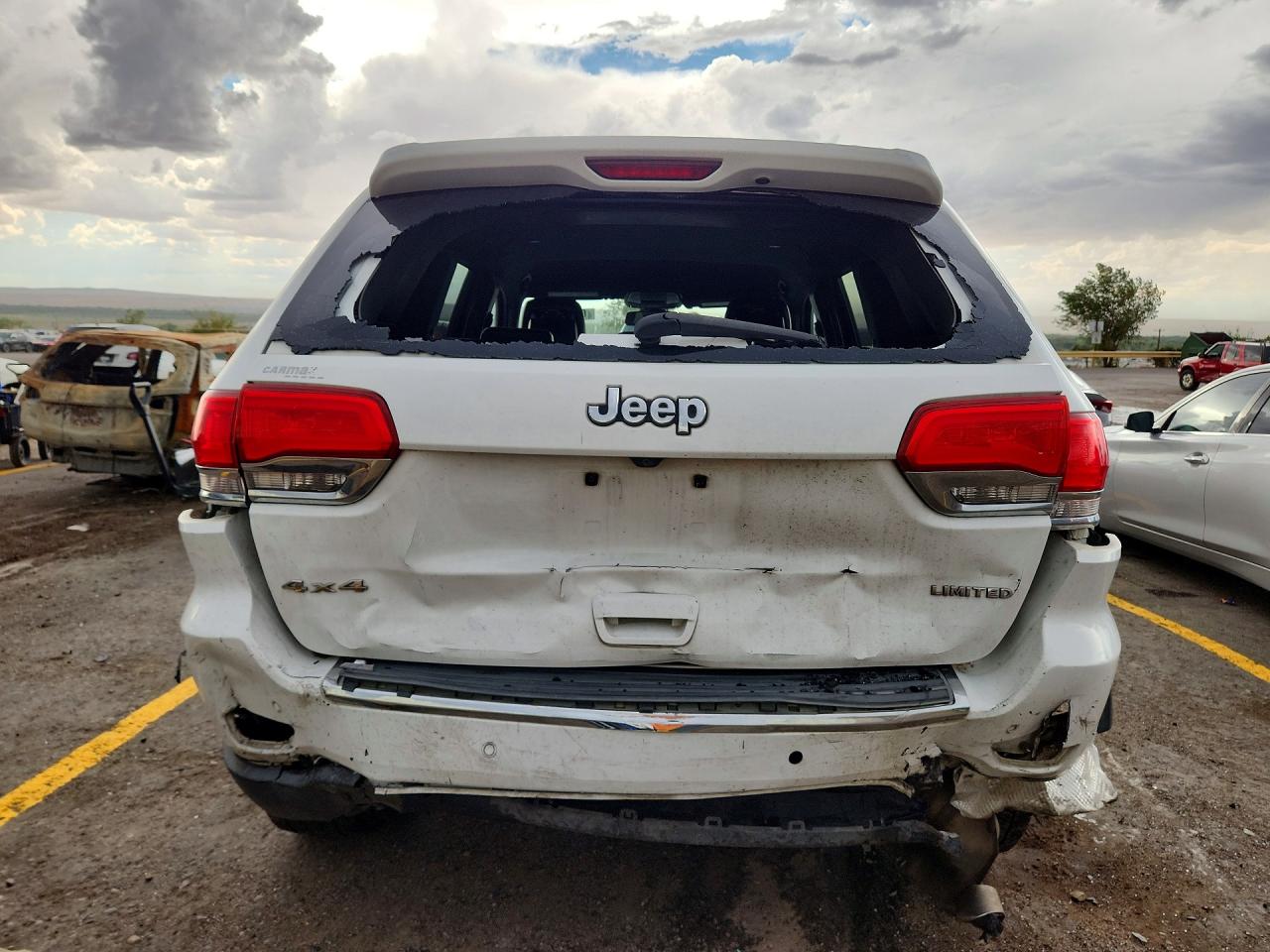 2016 Jeep Grand Cherokee Limited White vin: 1C4RJFBG1GC307686