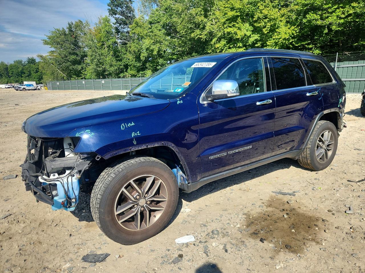 2017 Jeep Grand Cherokee Limited Blue vin: 1C4RJFBG1HC706437