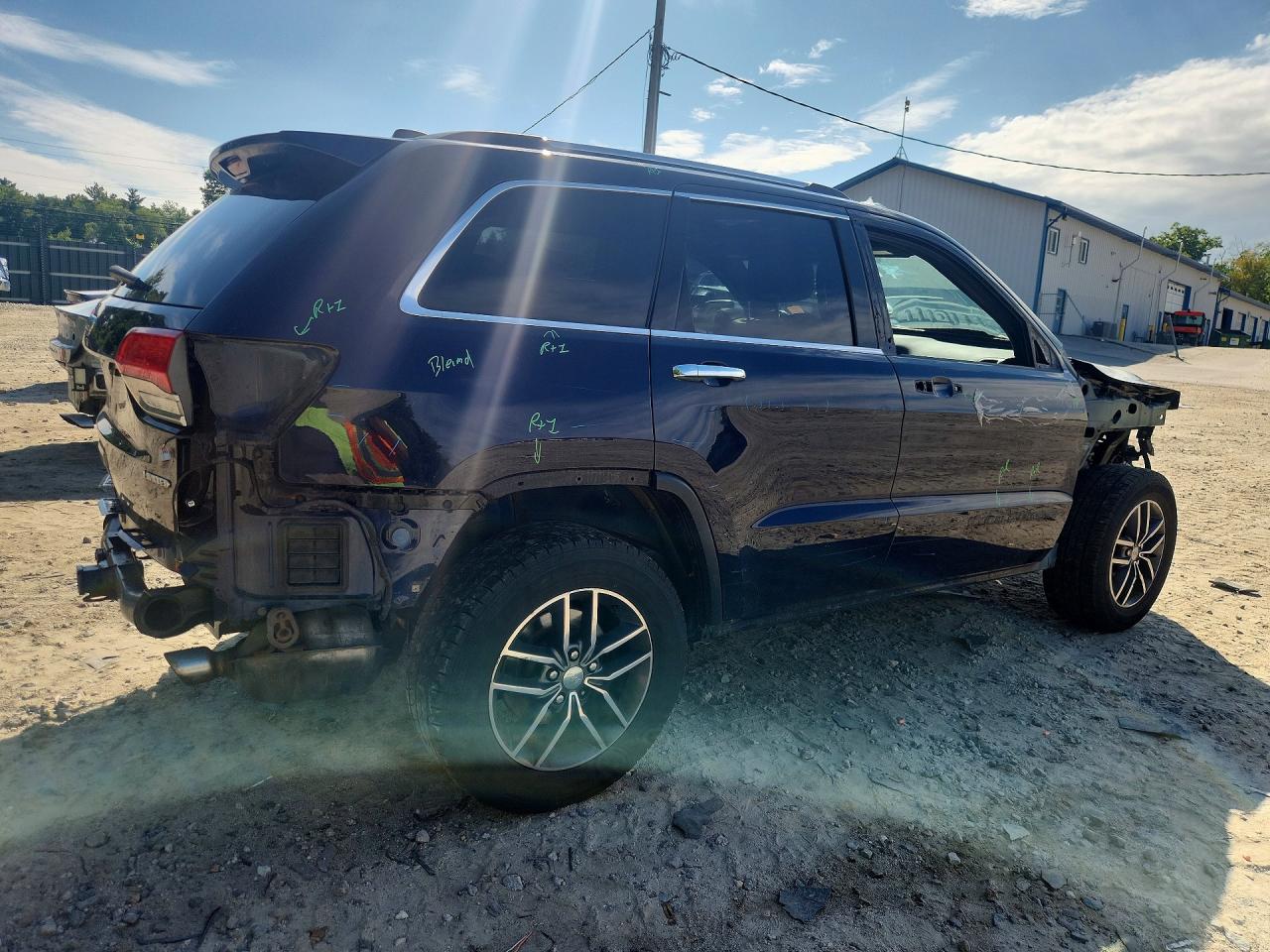 2017 Jeep Grand Cherokee Limited Blue vin: 1C4RJFBG1HC706437