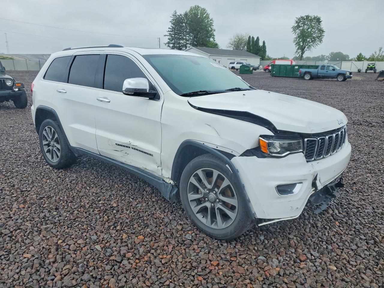 2018 Jeep Grand Cherokee Limited White vin: 1C4RJFBG1JC144559