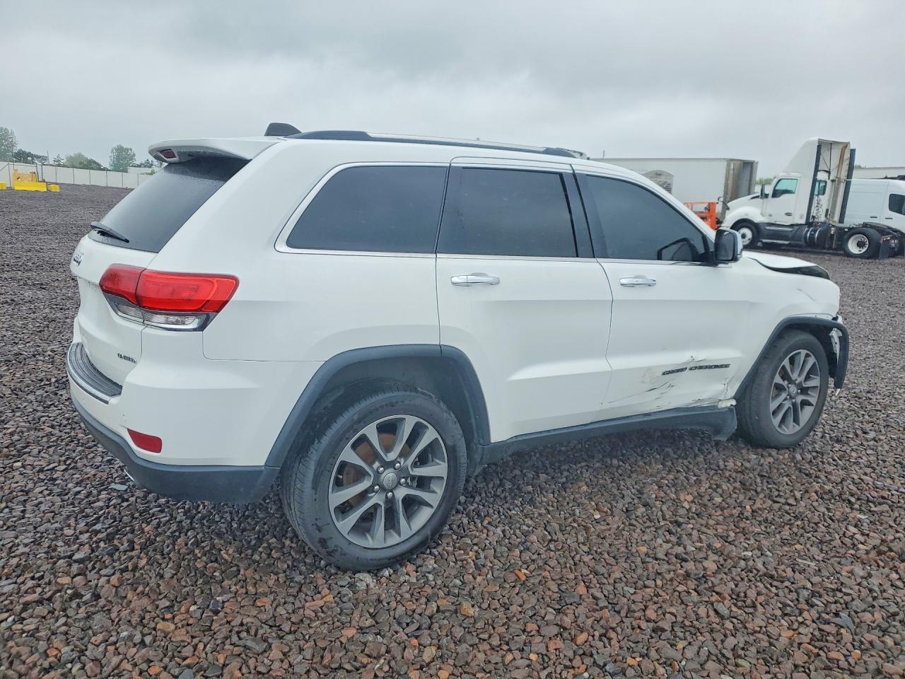 2018 Jeep Grand Cherokee Limited White vin: 1C4RJFBG1JC144559