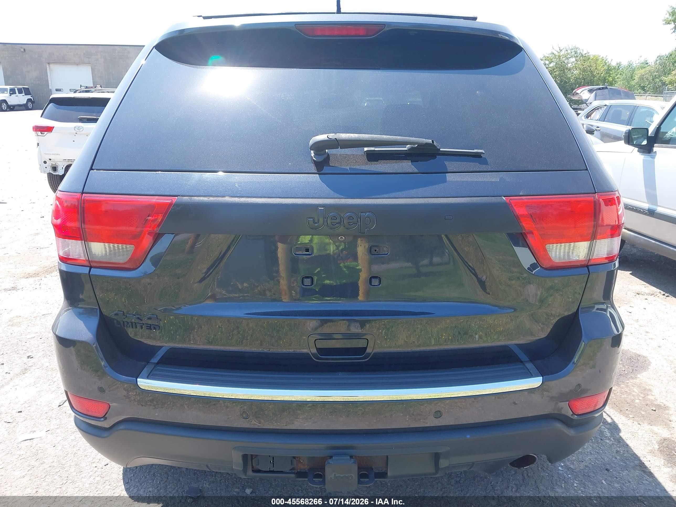 2012 Jeep Grand Cherokee Limited Black vin: 1C4RJFBG2CC213665