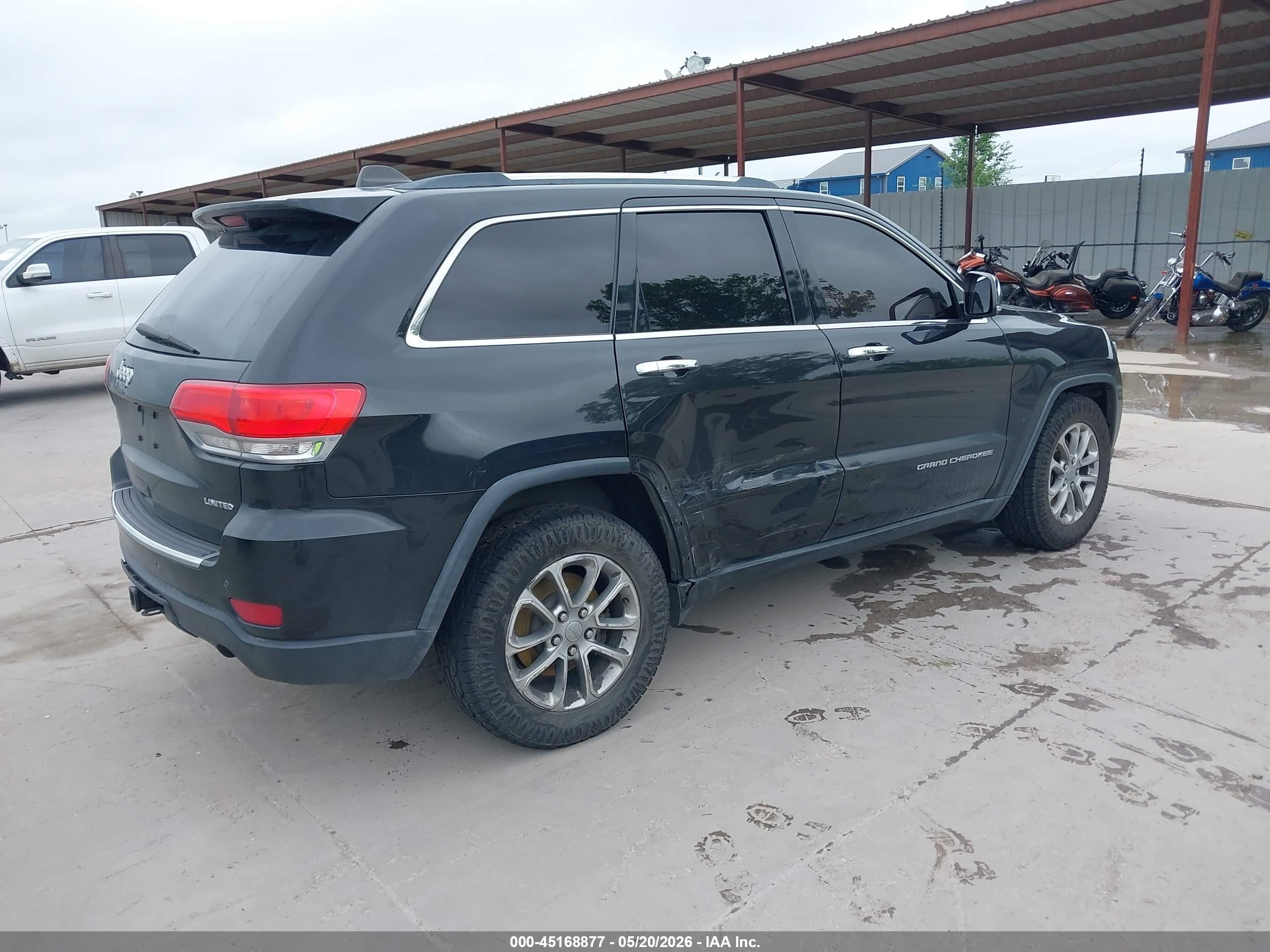 2014 Jeep Grand Cherokee Limited Black vin: 1C4RJFBG2EC111494