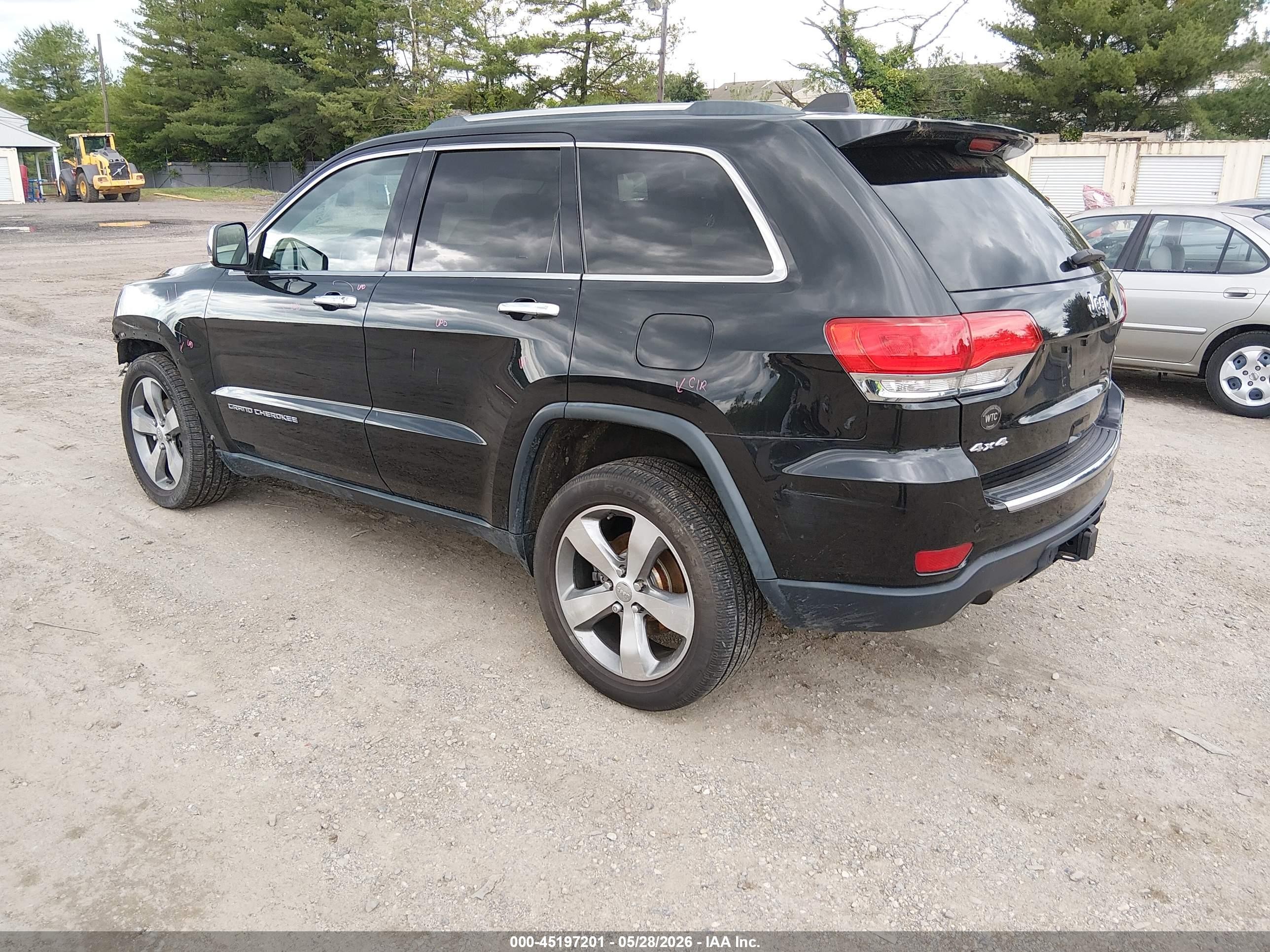 2014 Jeep Grand Cherokee Limited Black vin: 1C4RJFBG2EC119563