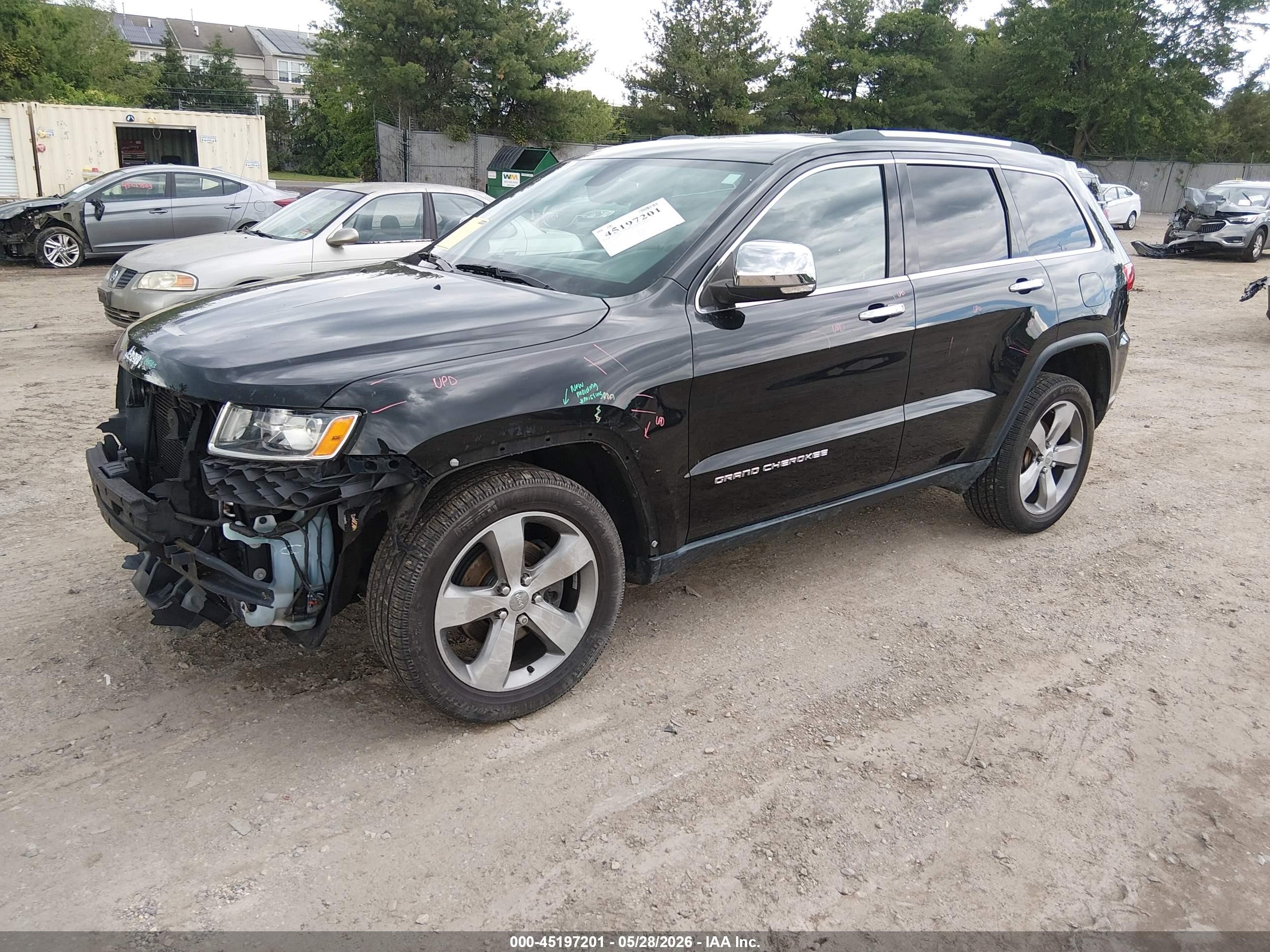 2014 Jeep Grand Cherokee Limited Black vin: 1C4RJFBG2EC119563