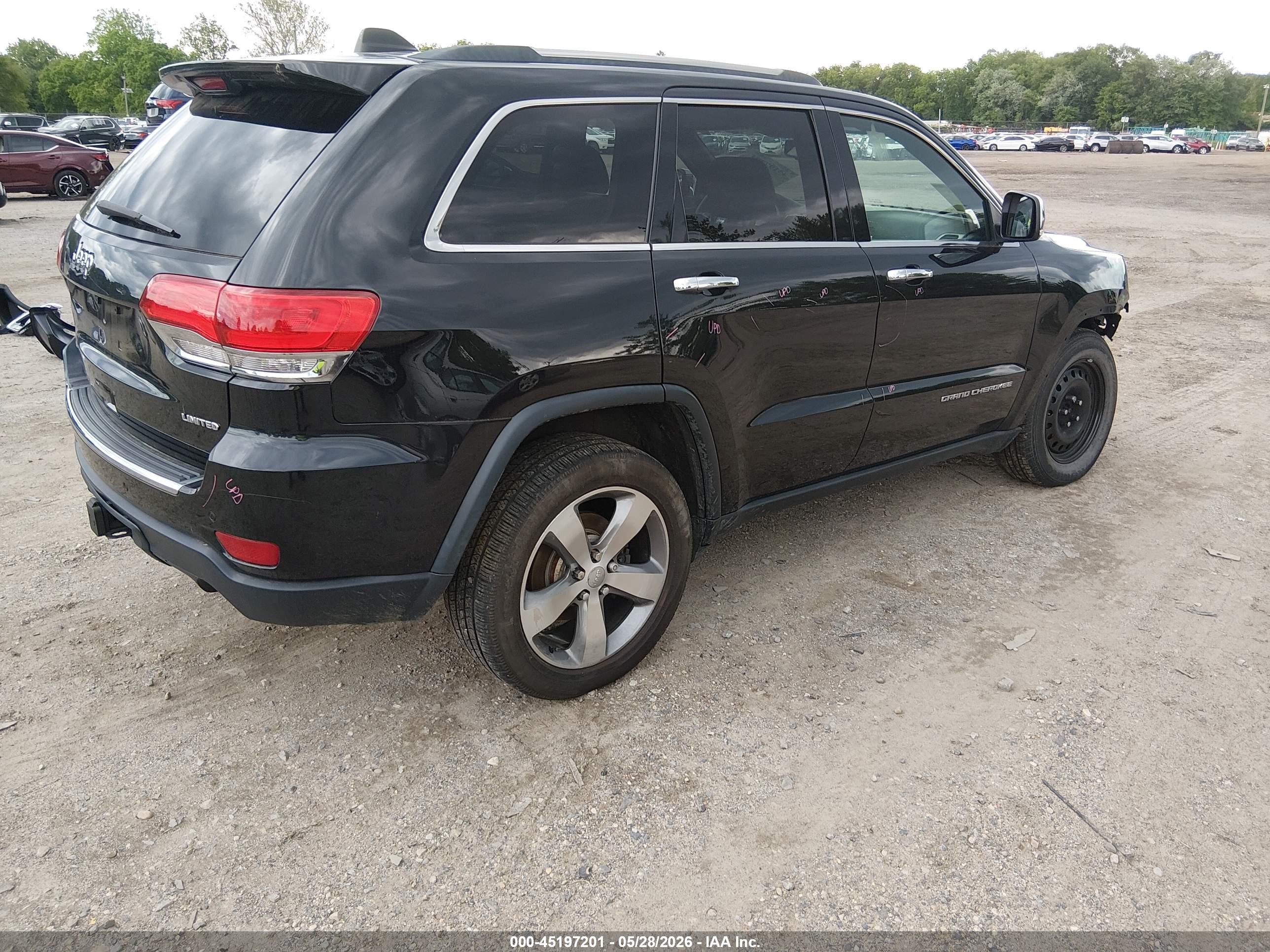 2014 Jeep Grand Cherokee Limited Black vin: 1C4RJFBG2EC119563