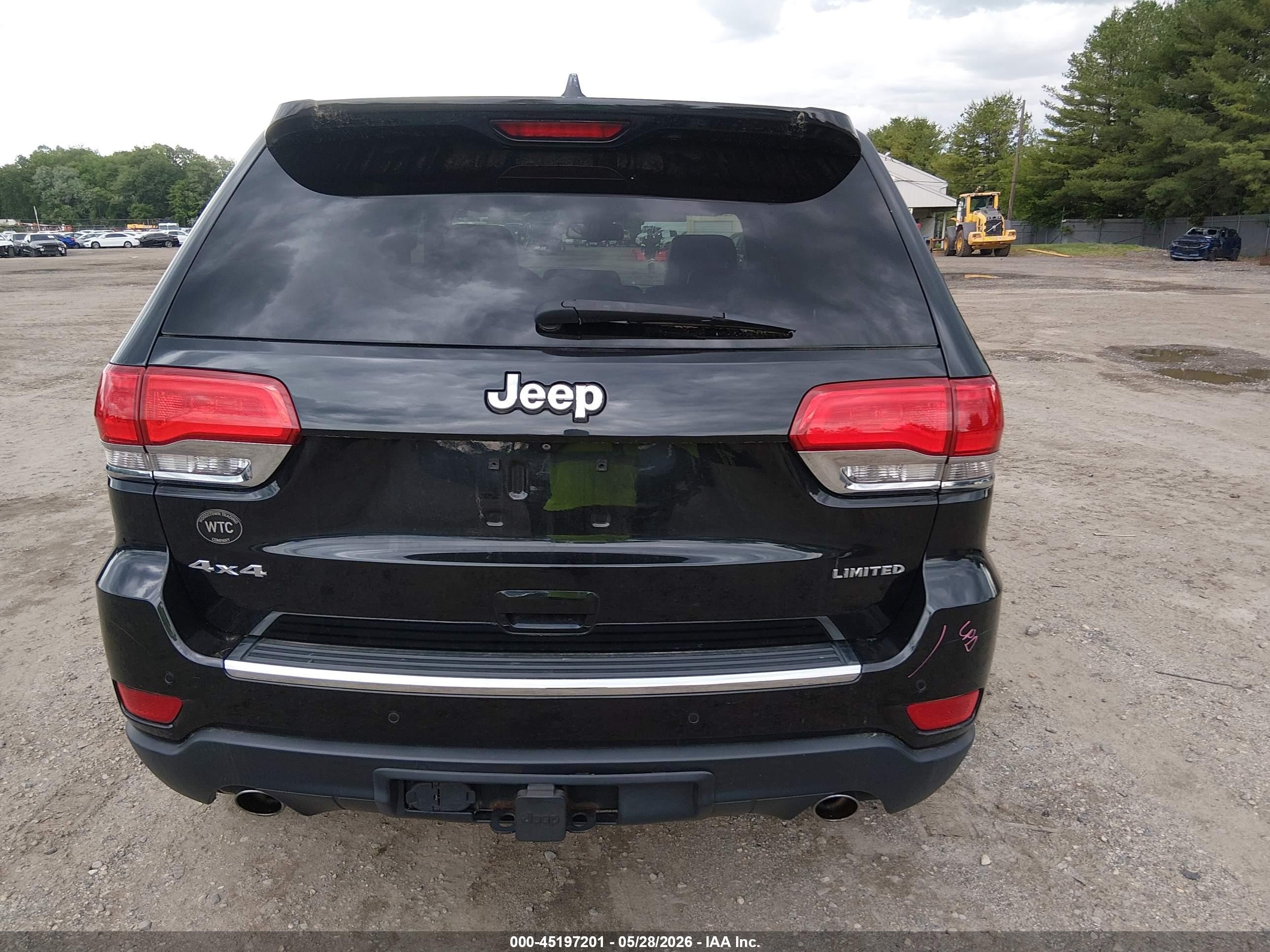 2014 Jeep Grand Cherokee Limited Black vin: 1C4RJFBG2EC119563
