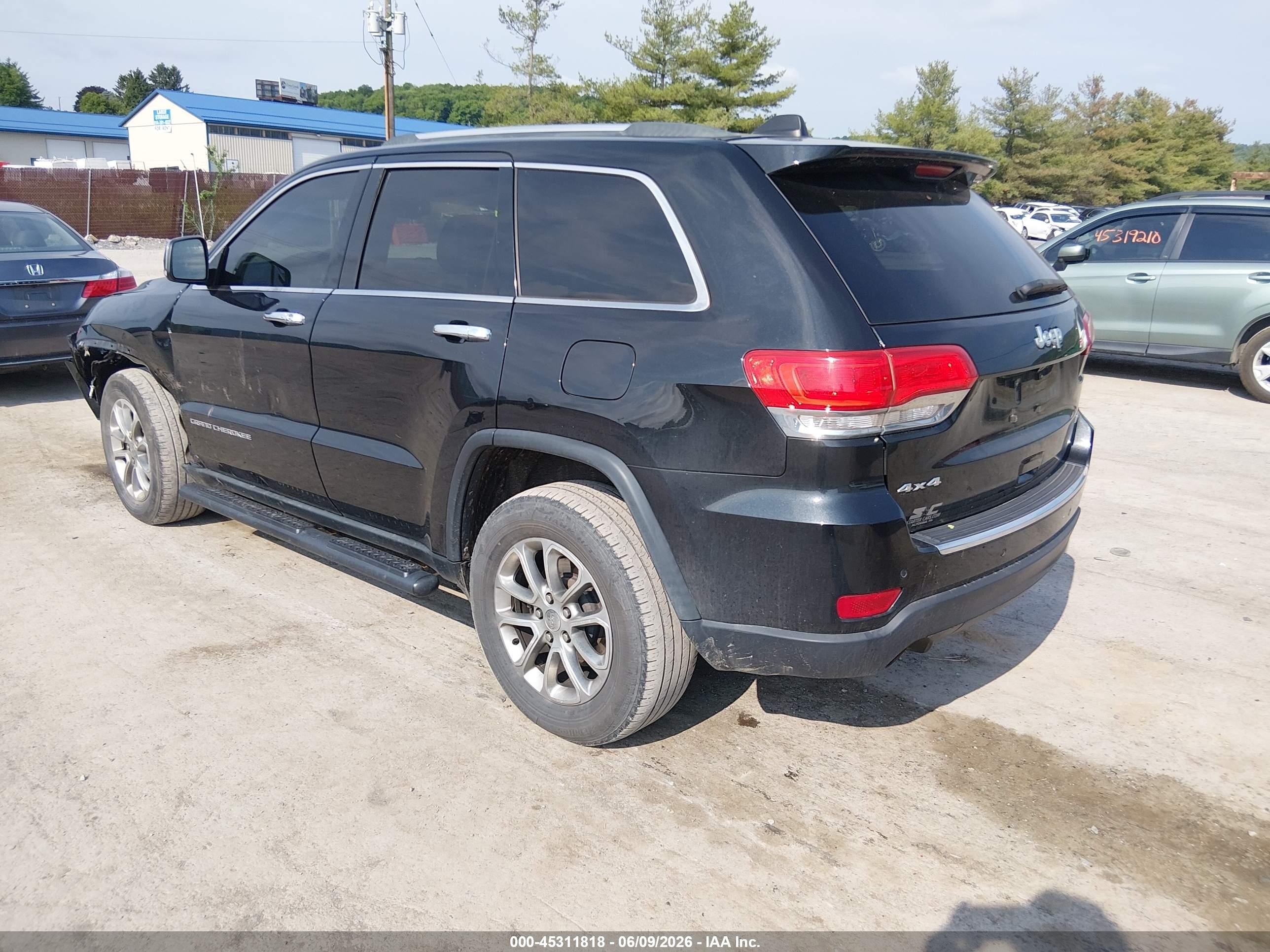 2014 Jeep Grand Cherokee Limited Черный vin: 1C4RJFBG2EC121409
